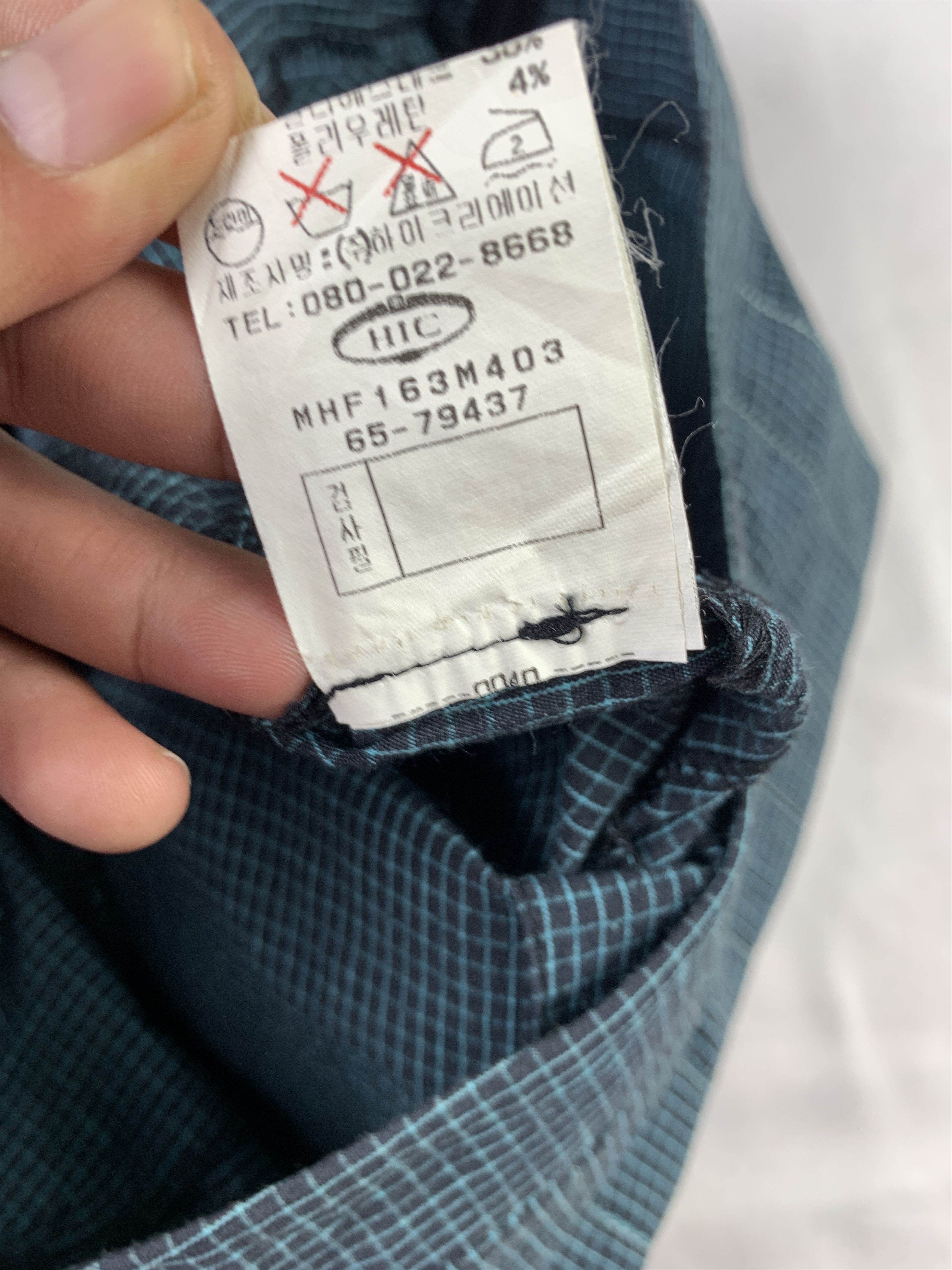 Michel Klein 2000s Michel Klein Navy Grid Pleated Skirt (29) Size 29" - 10 Thumbnail