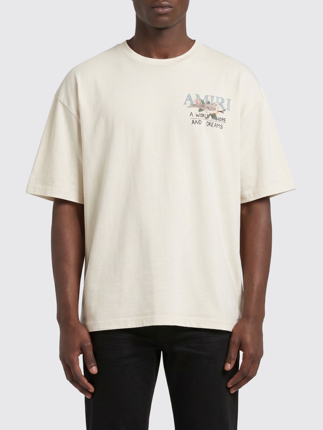 Amiri Amiri T-Shirt Men Cream Size US L / EU 52-54 / 3 - 1 Thumbnail