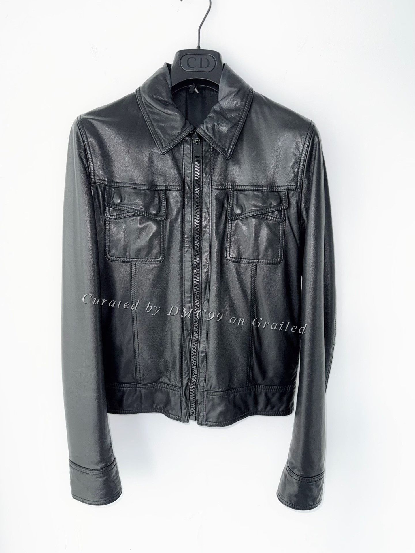 Dior Dior Homme AW05 Runway T Pocket Leather Jacket | Grailed