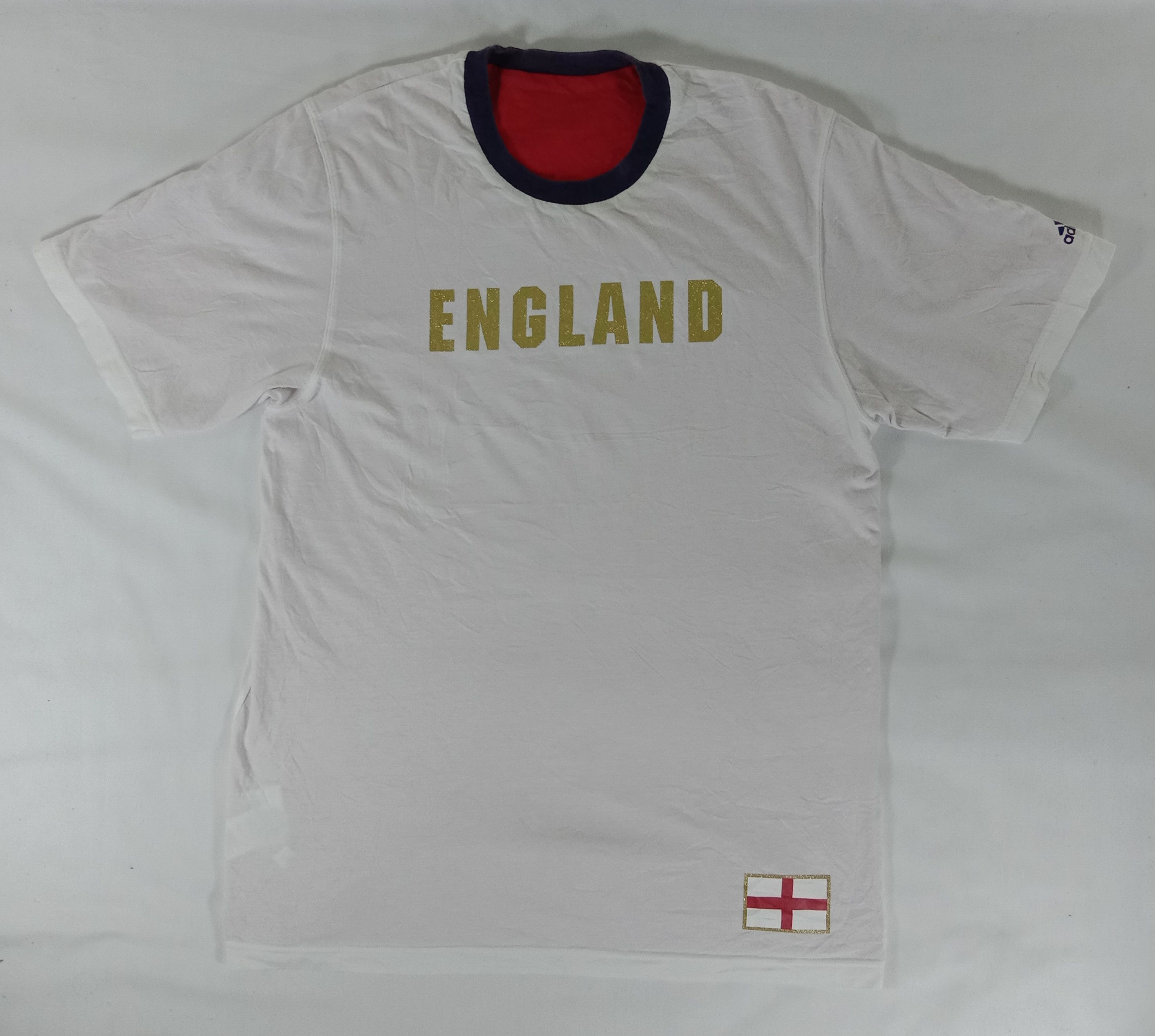 Adidas Vintage Adidas England 2002 Fifa World Cup Reversible Tee Size US L / EU 52-54 / 3 - 5 Thumbnail
