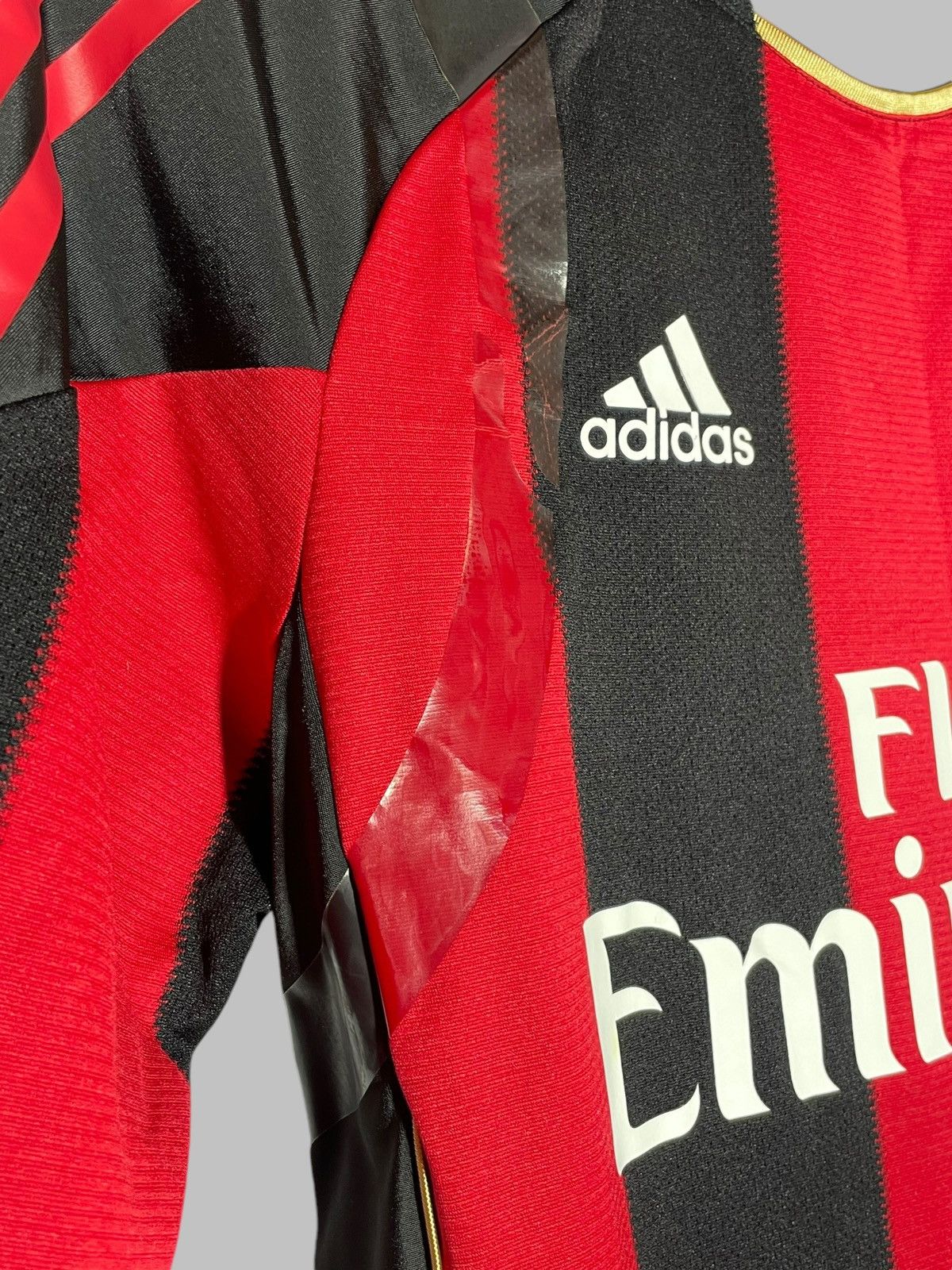 Adidas AC Milan Adidas Techfit 2010/11 Football Shirt Player Issue Size US L / EU 52-54 / 3 - 7 Thumbnail