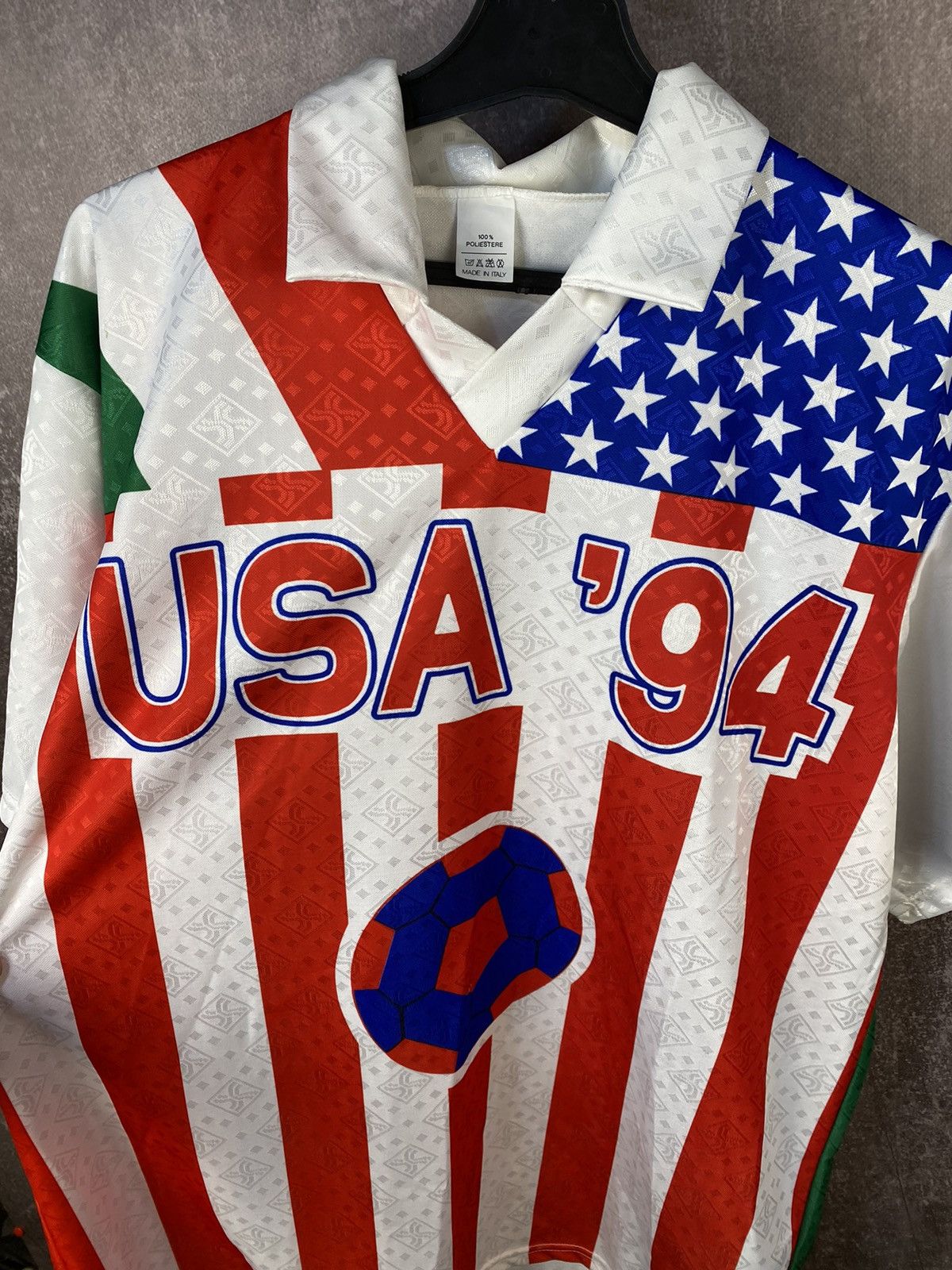 Vintage World Cup USA 94 Vintage T shirt Jersey USA Italy Size US XL / EU 56 / 4 - 3 Thumbnail