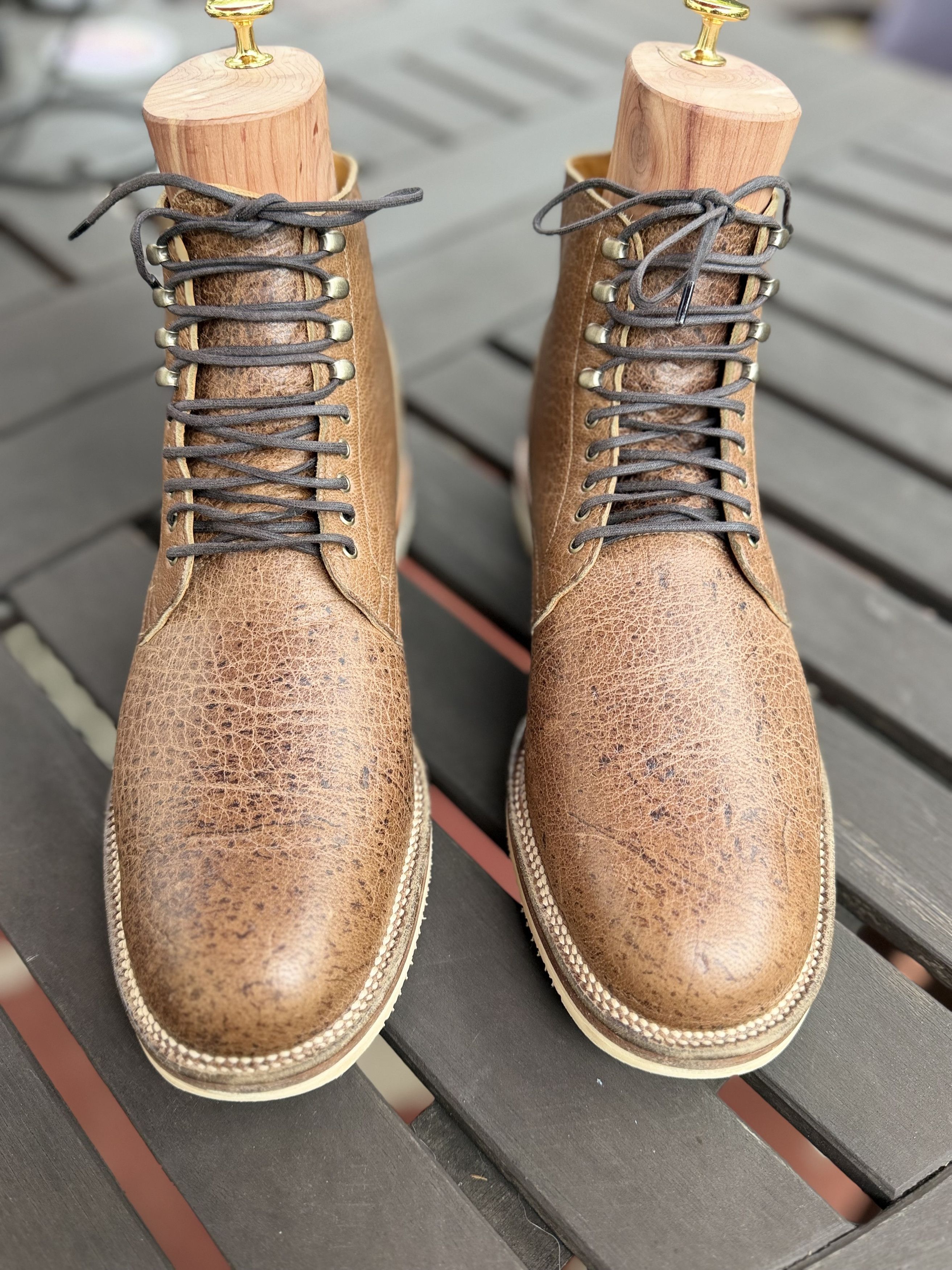 Viberg Viberg Wasabi Waxed Veltd Service Boots Mini Ripple Size US 8.5 / EU 41-42 - 2 Thumbnail