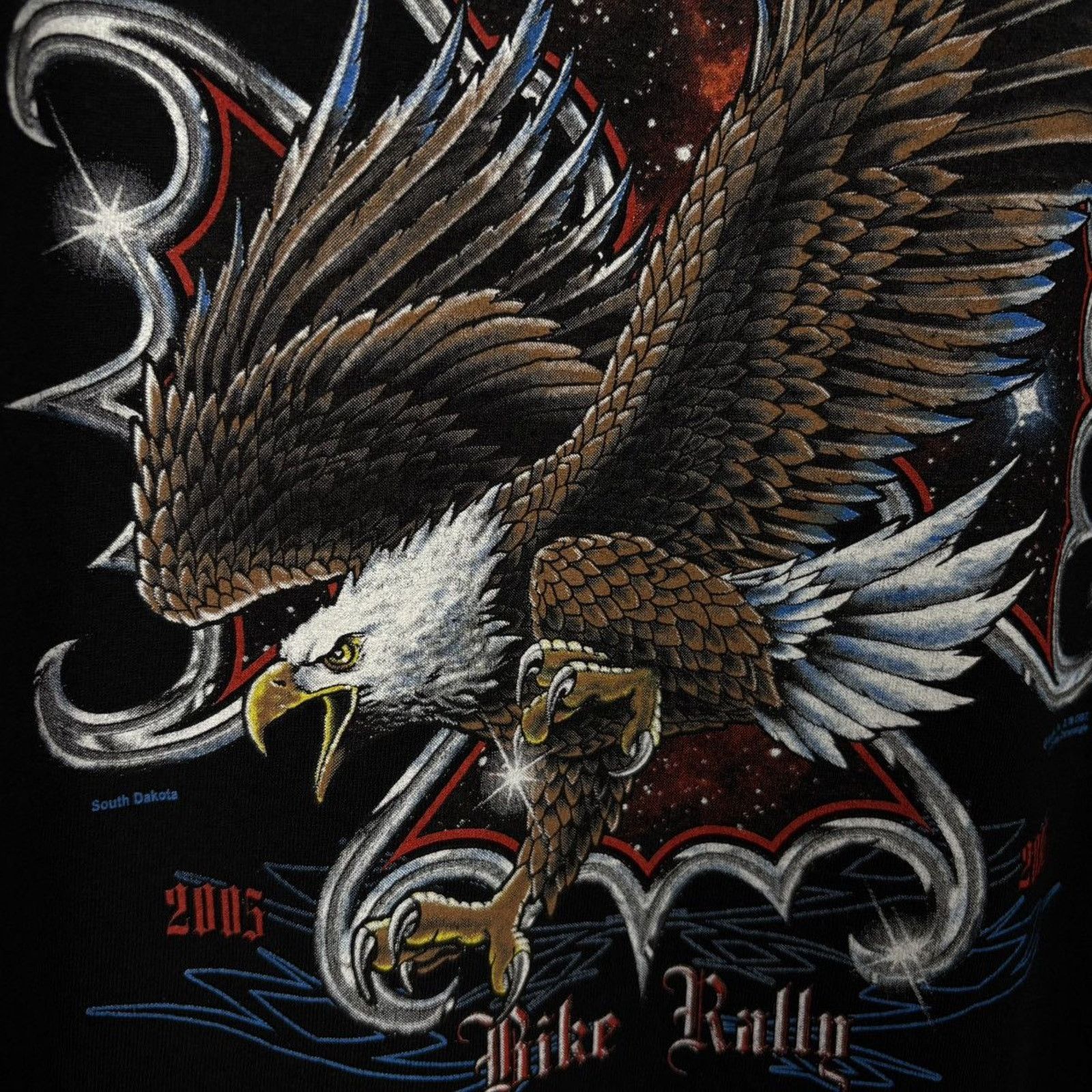 Harley Davidson × Japanese Brand × Vintage 🇺🇸2005 STURGIS RALLY Eagle T Size US L / EU 52-54 / 3 - 3 Thumbnail