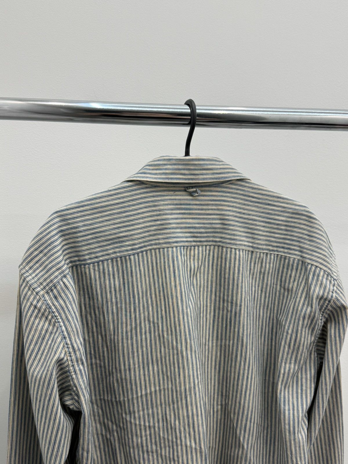 Orgueil Orgueil Japan Made Striped Cotton Pocket Shirt Size US L / EU 52-54 / 3 - 2 Thumbnail
