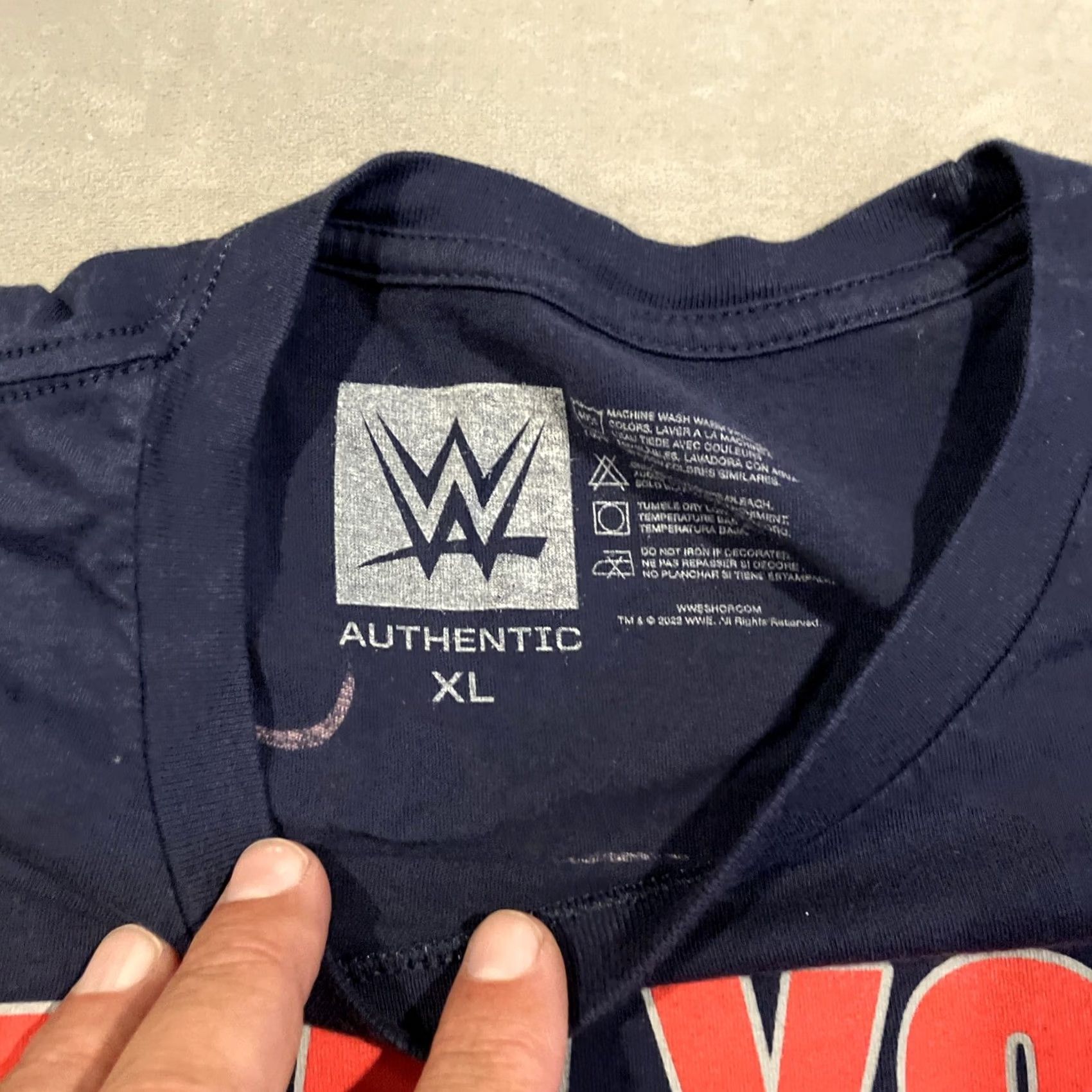 X-LARGE WWE Stone Cold Steve Austin New York 3:16 T Shirt Large Blue Crew Neck Short Sleeve Logo Graphic Print Size US L / EU 52-54 / 3 - 2 Thumbnail