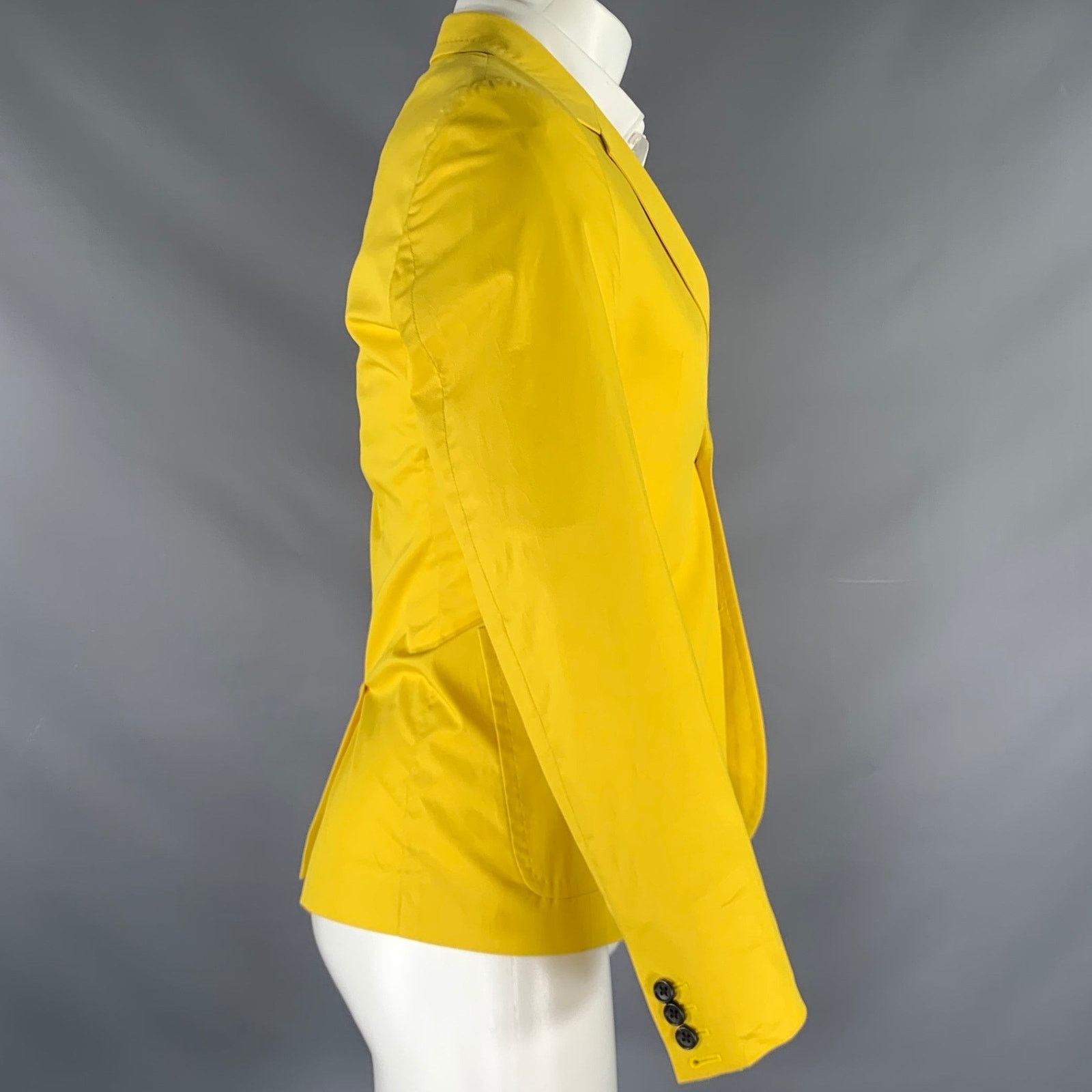 Marc by Marc Jacobs Size XS Yellow Cotton Single Breasted Sport Coat Size 34R - 2 Thumbnail