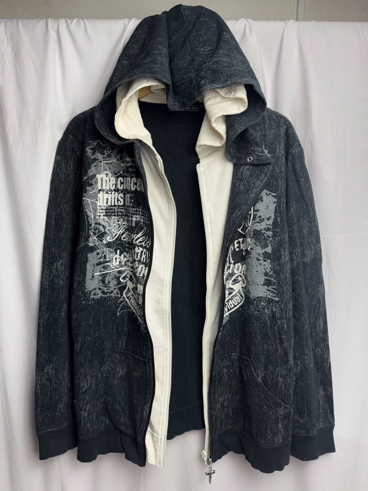If Six Was Nine Double layers hoodie poem spider japanese style hysteric Size US M / EU 48-50 / 2 - 1 Thumbnail