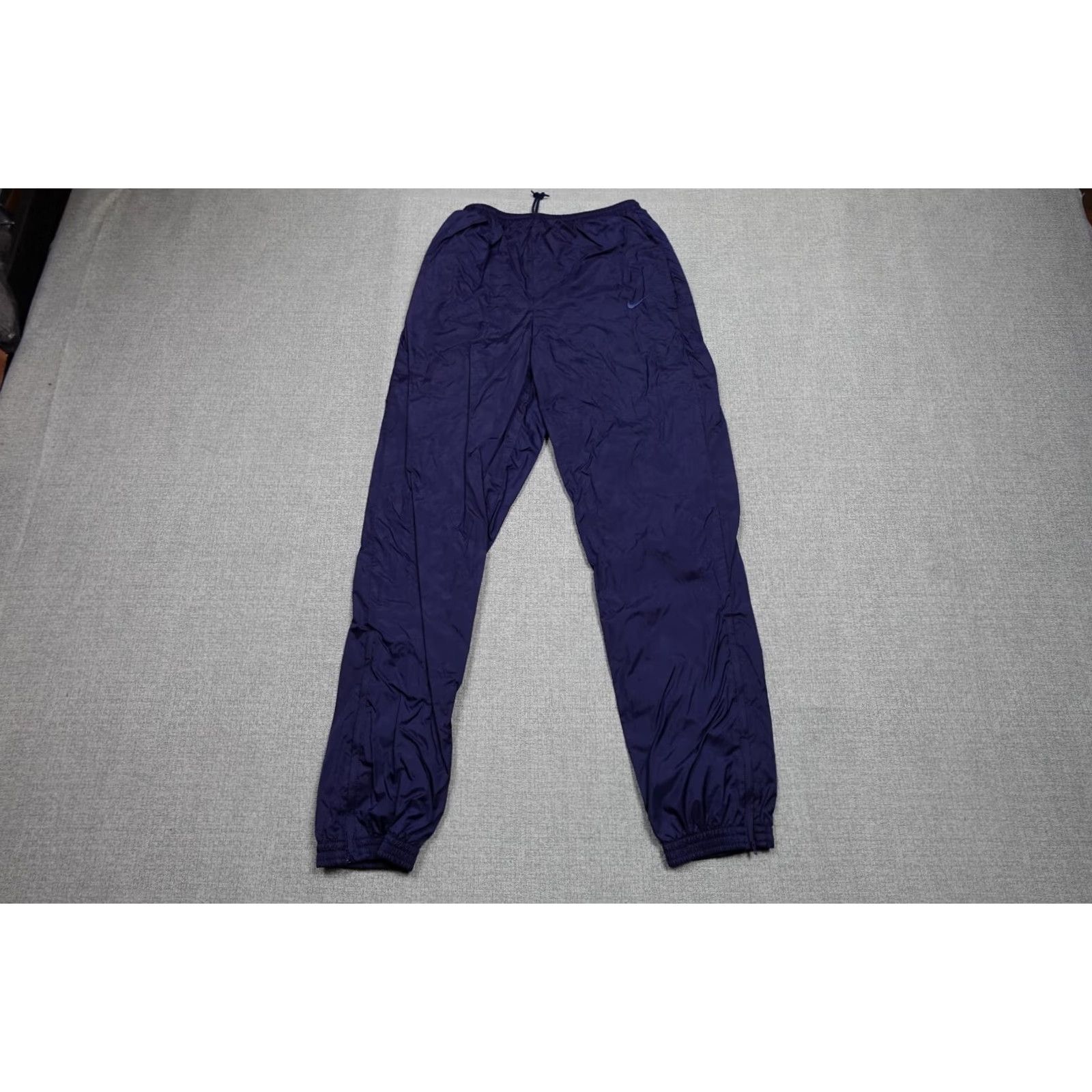 Nike VINTAGE Nike Pants Mens Small Blue Sweatpants Tapered Fit Baggy Swishy MC Hammer Size US 28 / EU 44 - 2 Thumbnail