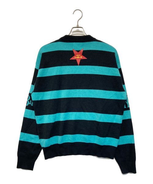 PACCBET o1mle1124 Crewneck Sweater & Knitwear in Black/Light Blue Size US M / EU 48-50 / 2 - 3 Thumbnail