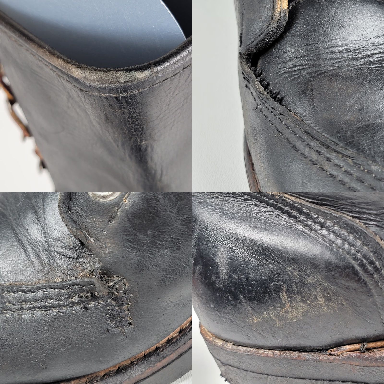 Vintage VINTAGE Good Year Welted Tall Boots Men 9 M Black Logger Sieberling Soles Size US 9 / EU 42 - 10 Thumbnail