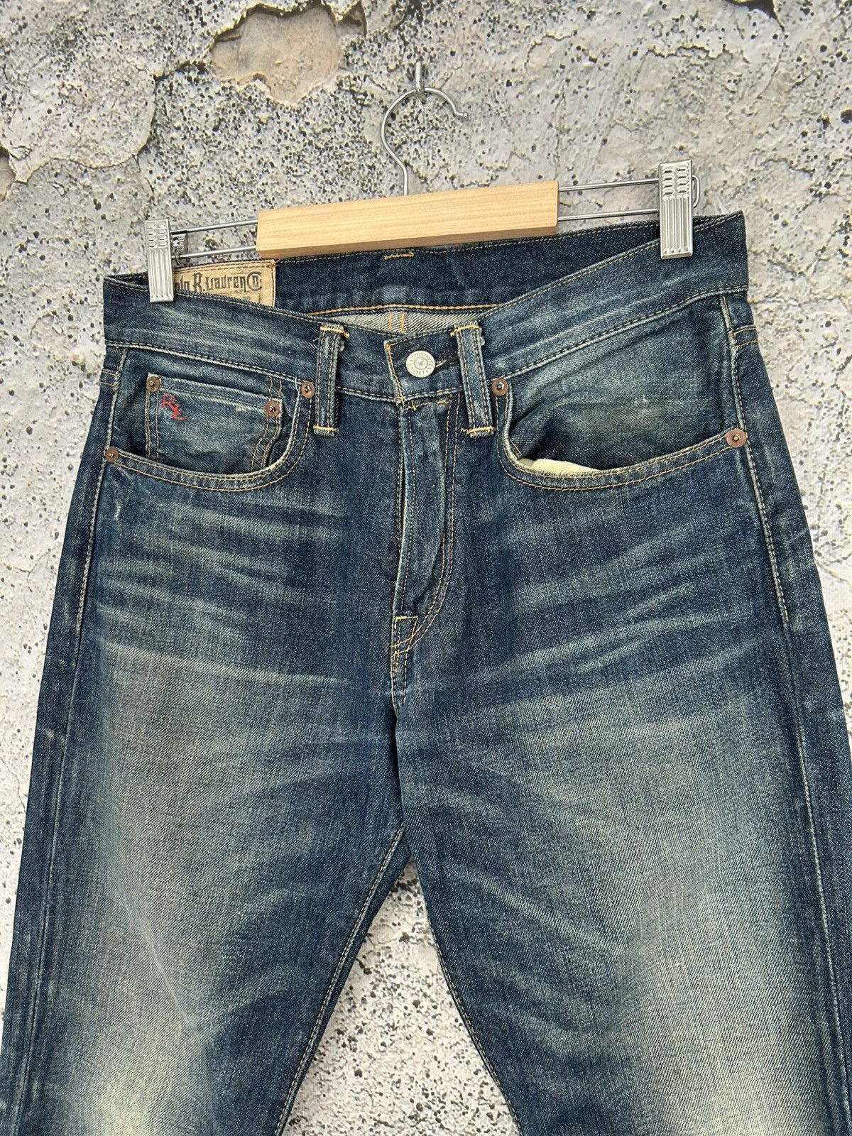 Polo Ralph Lauren Vintage Polo Ralph Lauren Selvedge Denim Washed 90s Rare Size US 29 - 4 Thumbnail