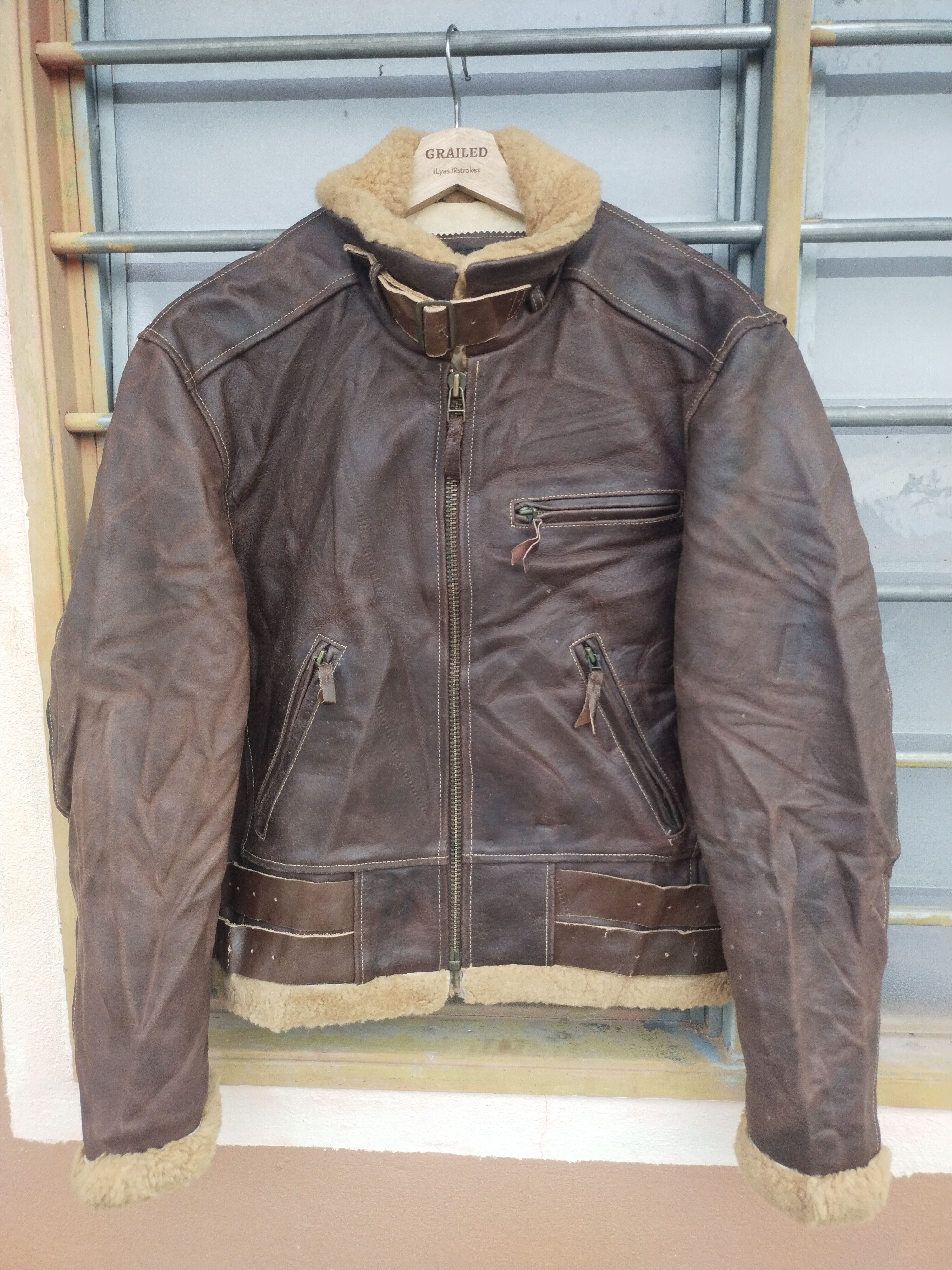 Harley Davidson Vintage C-OS 1957 Harley Davidson Motorcycle Champ Leather Size US L / EU 52-54 / 3 - 4 Thumbnail