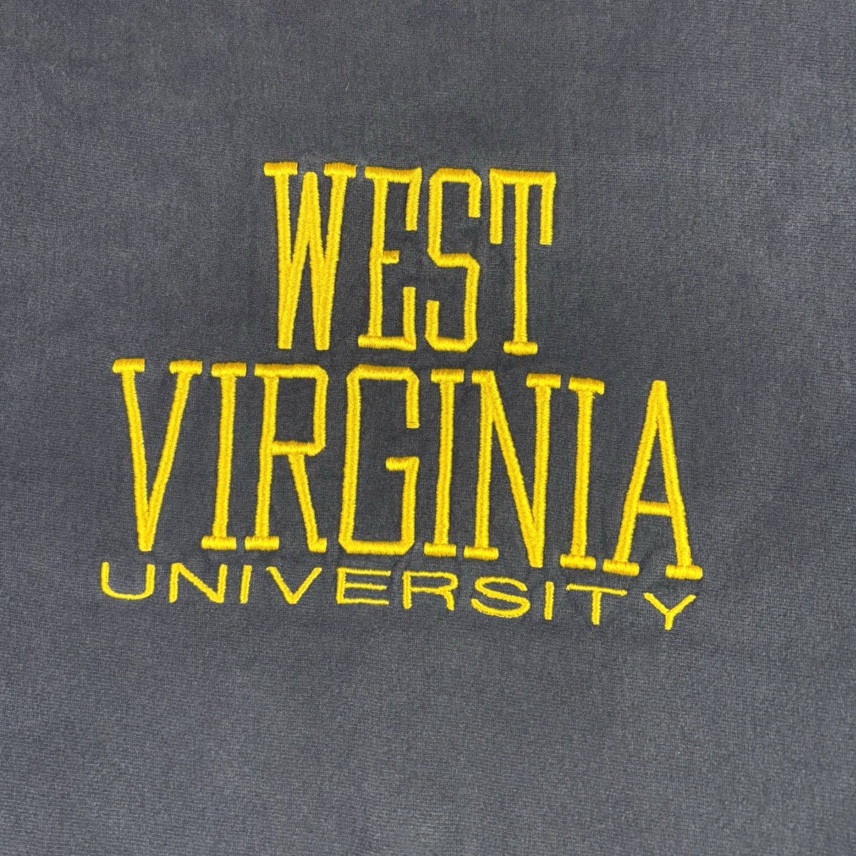 Champion VINTAGE Champion Sweatshirt West Virginia University 2XL Blue 90s Reverse Weave Pullover Graphic Print Embroidered Cotton Fleece Men Size US XXL / EU 58 / 5 - 5 Thumbnail