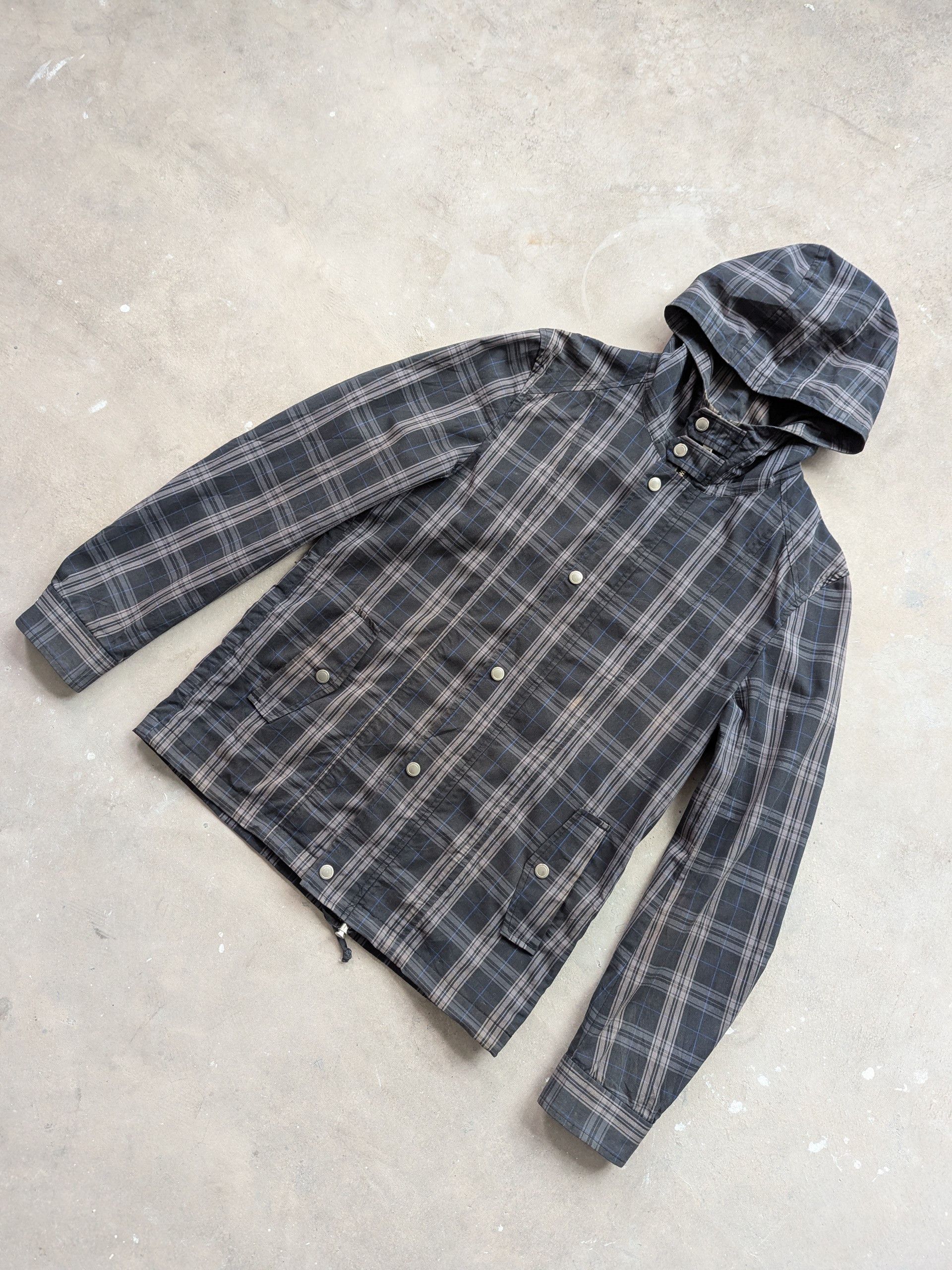 Japanese Brand × Vintage × semanticdesign Vintage 90s Semantic Design Hoodie Jacket Checkered Size M / US 6-8 / IT 42-44 - 2 Thumbnail