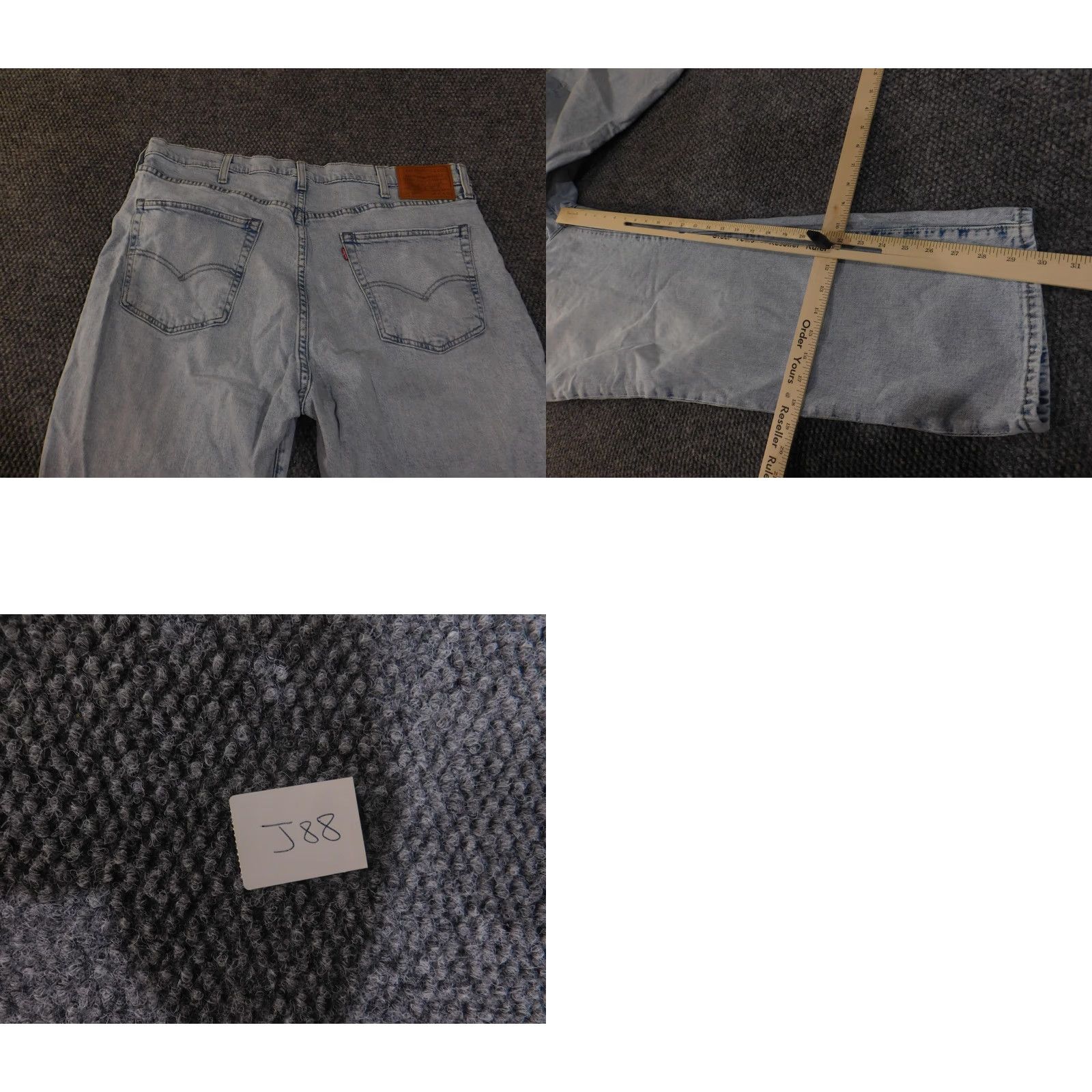 Levi's VINTAGE? No. Levi's 541 Jeans Mens 40x30 Light Blue Athletic Fit Stretch Denim Pants Waterless Size US 40 / EU 56 - 9 Thumbnail