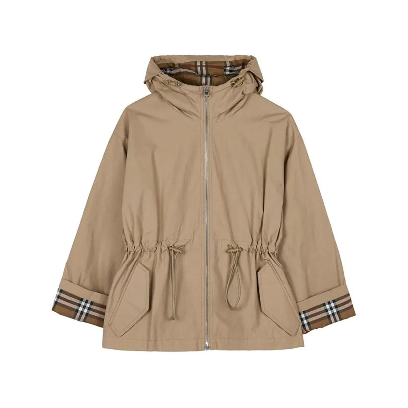 Burberry o1w1db10326 Zip-Up Jacket in Beige Size L / US 10 / IT 46 - 1 Preview