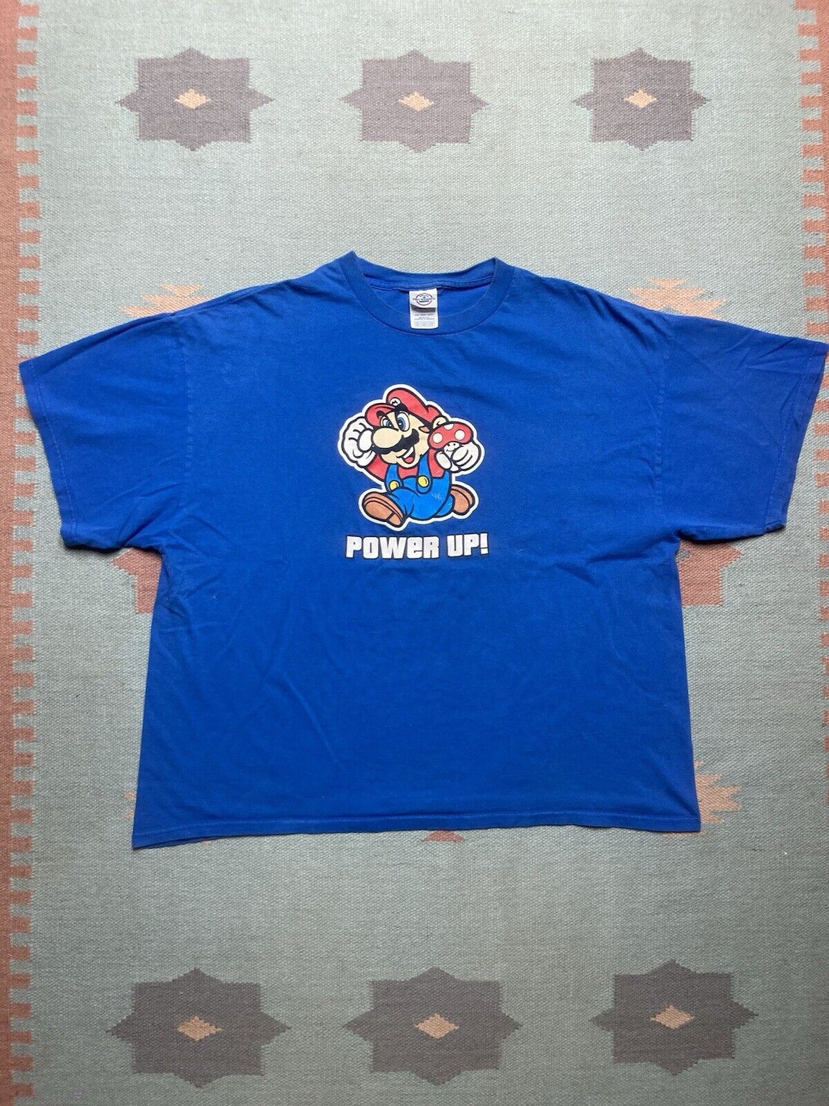 Vintage graphic t shirt super Mario power up mushroom Nintendo XXL Size US XXL / EU 58 / 5 - 1 Thumbnail