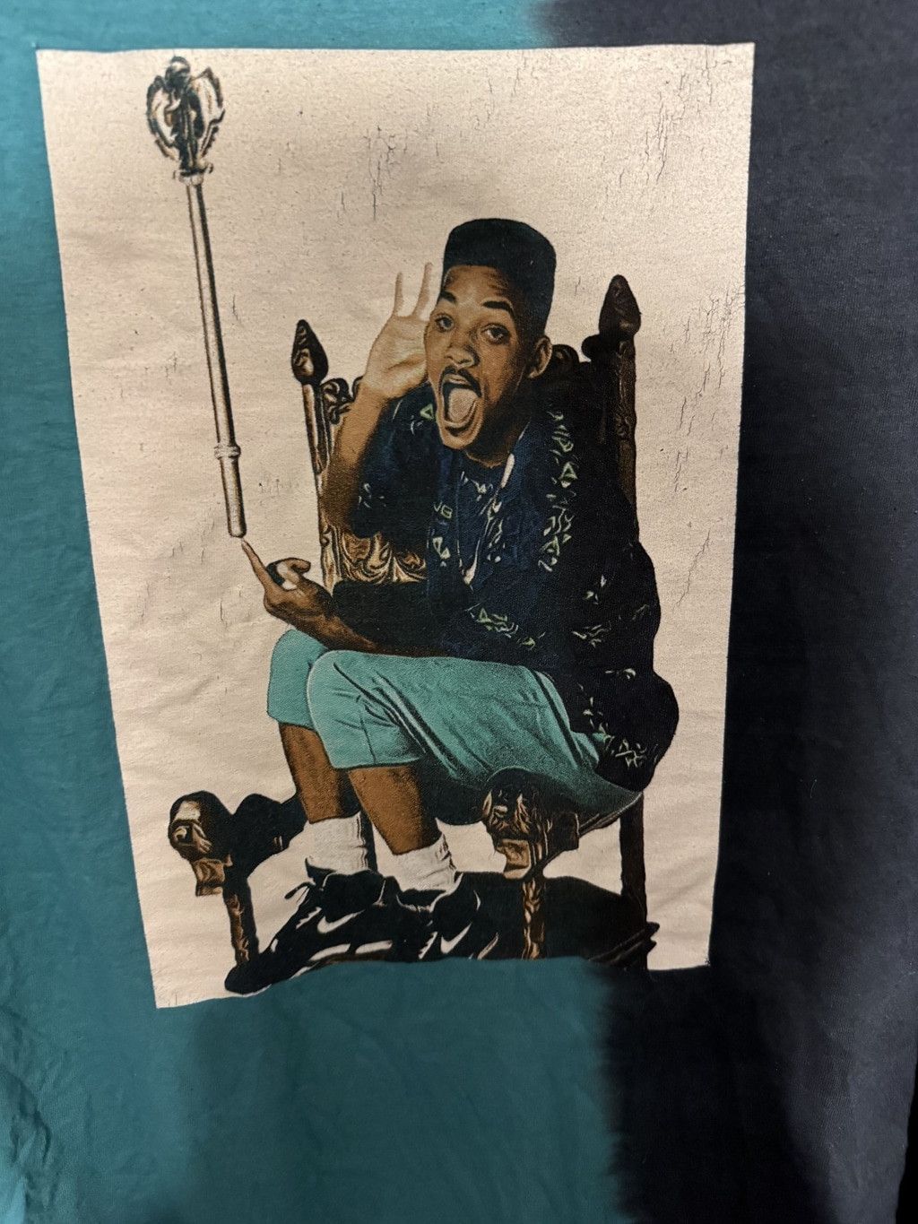 The Unbranded Brand Will Smith Fresh Prince Vintage T-Shirt Men's Sz L Blue Size US L / EU 52-54 / 3 - 4 Thumbnail