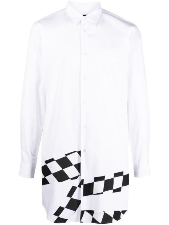 Comme des Garcons COMME DES GARCONS Men Long Tops PKB004 051WHITEBLACK White Size US S / EU 44-46 / 1 - 1 Thumbnail