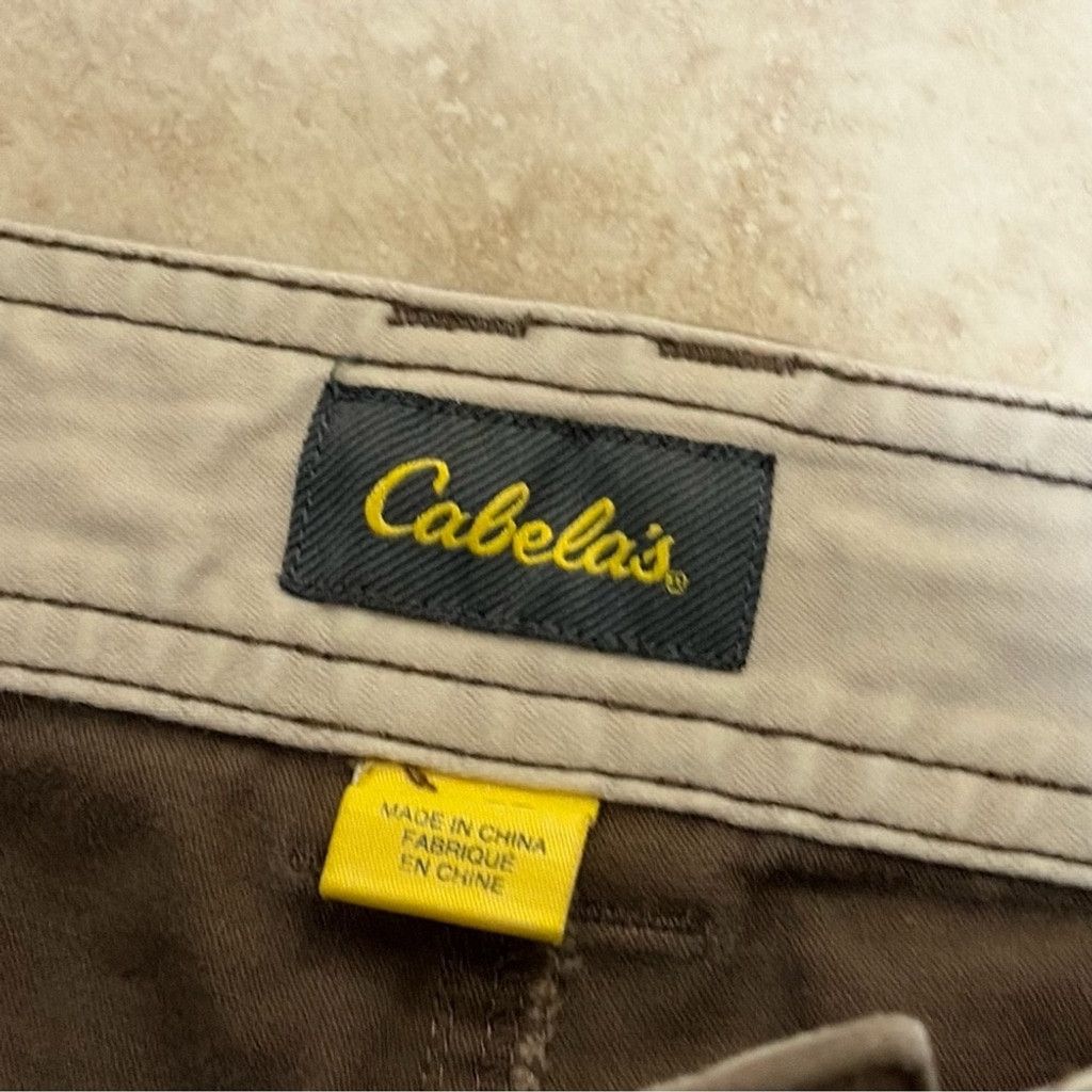 Cabelas Cabela's Men's Brown Flat Front Cotton Shorts Size US 32 / EU 48 - 4 Thumbnail