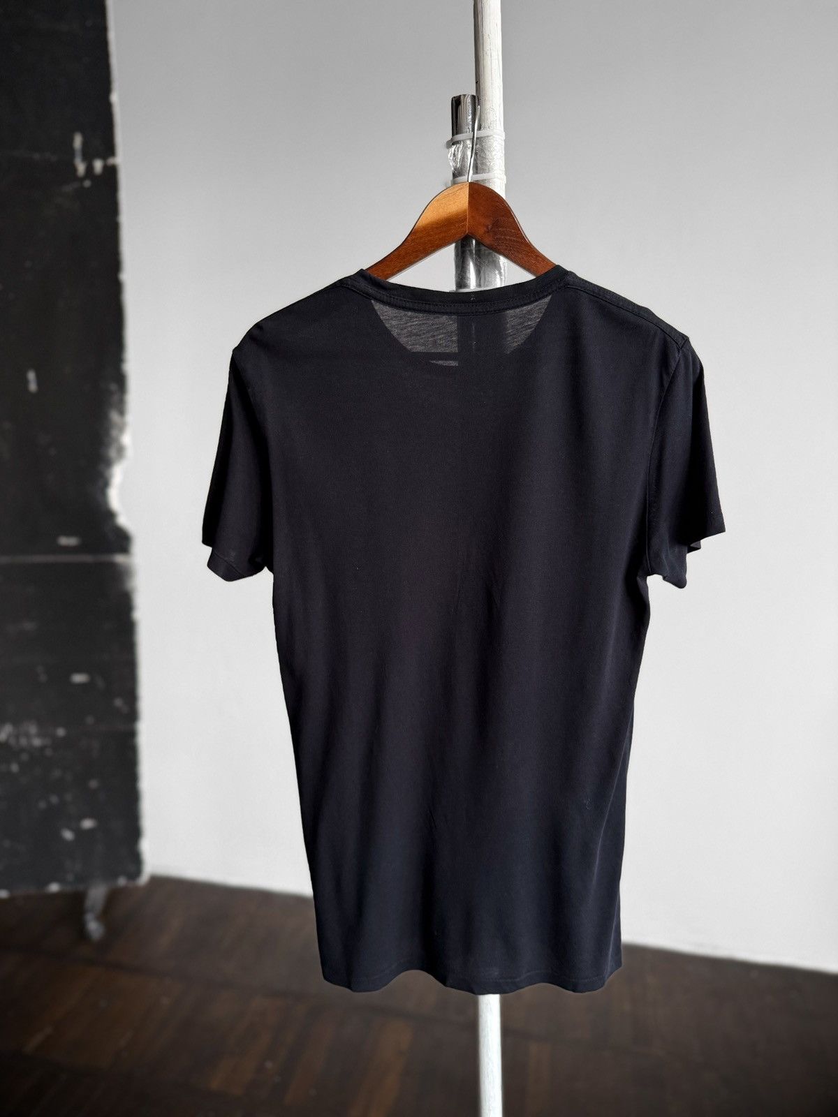 Allsaints AllSaints Mens Black Blue T-Shirt Original Logo Crew Neck Size US XS / EU 42 / 0 - 3 Thumbnail