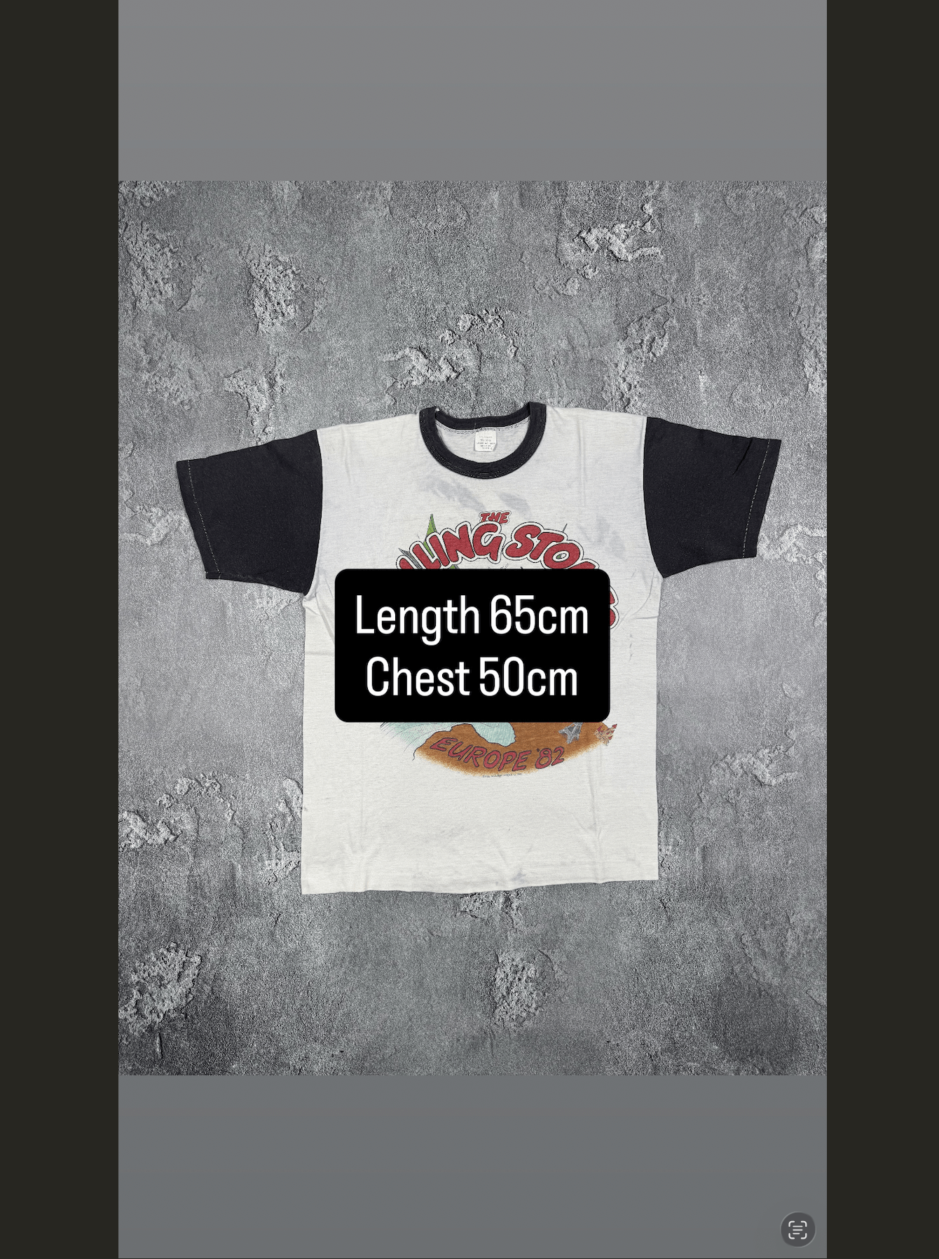 Vintage The Rolling Stones Europe Tour 1982 VTG T-Shirt Tee Size M Size US M / EU 48-50 / 2 - 2 Thumbnail