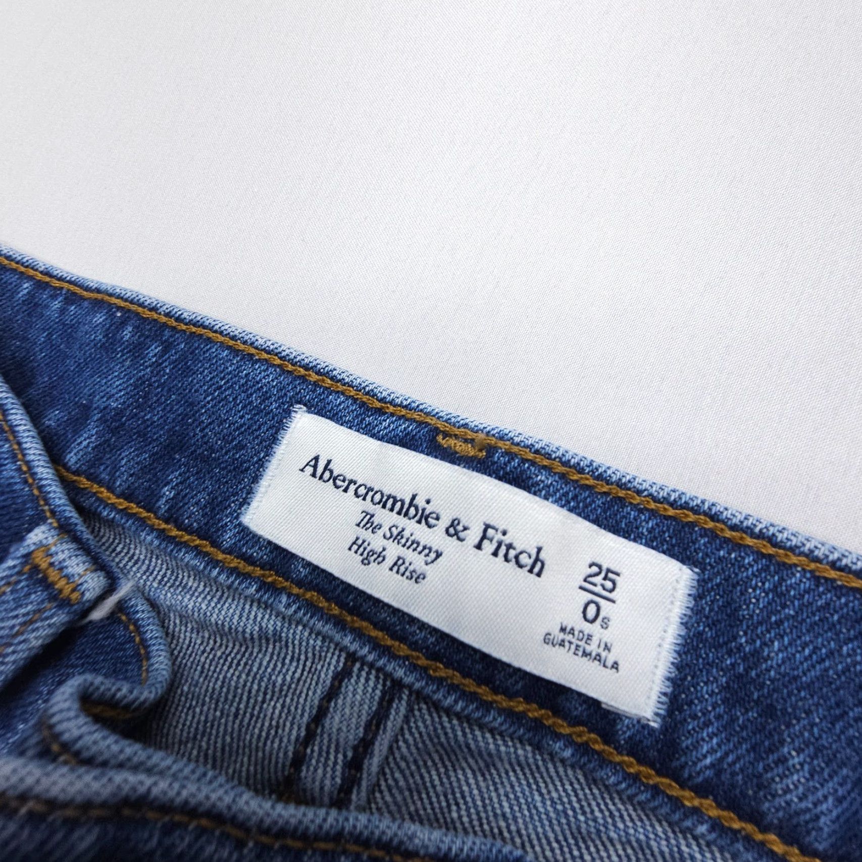 Abercrombie & Fitch VINTAGE Abercrombie & Fitch Jeans Shap Skinny High Rise 0 (25) Denim Distressed 90s Womens Size 25" / US 0 / IT 36 - 3 Thumbnail