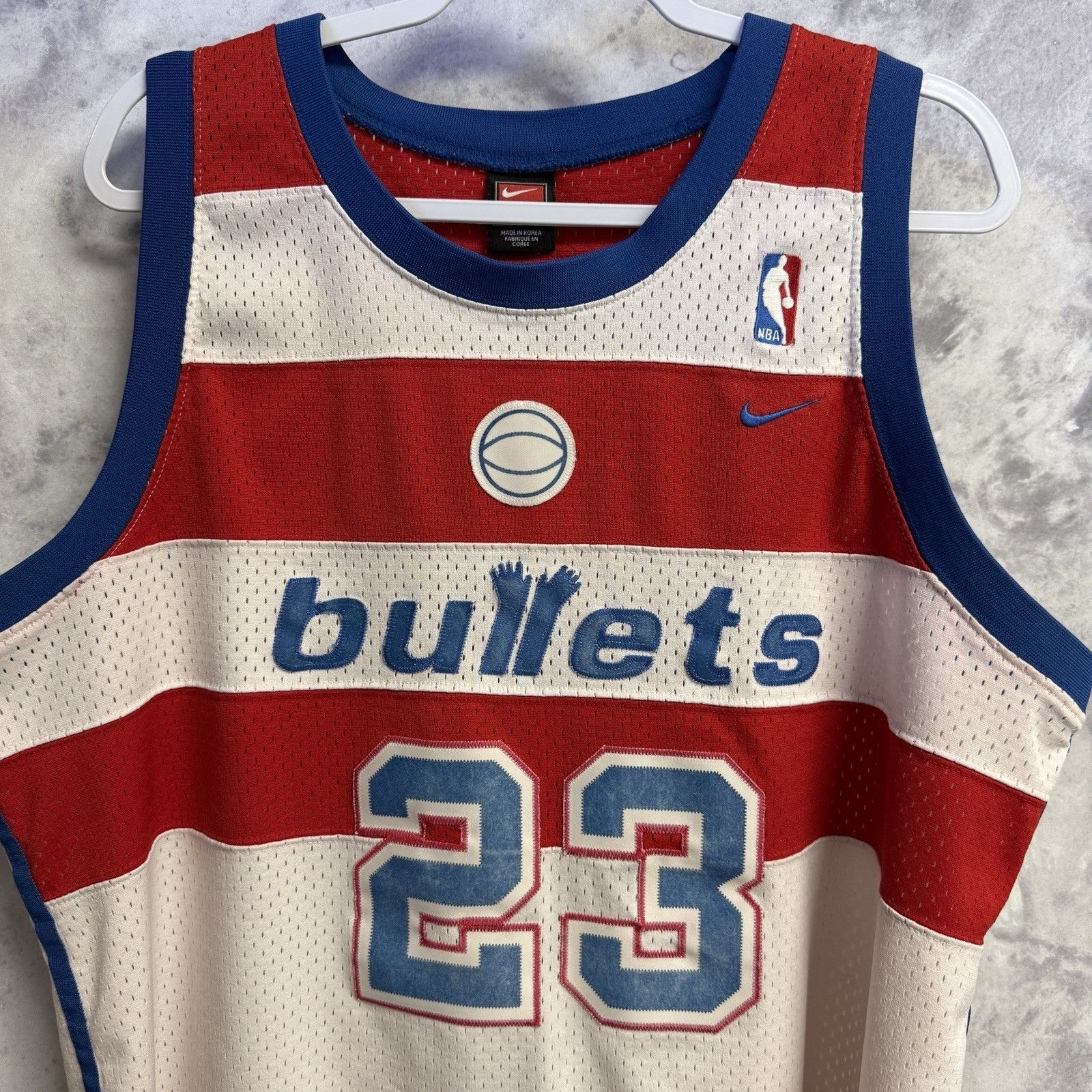 Nike Vintage Nike Washington Bullets Jordan Jersey Mens XL + 2 in Size US XL / EU 56 / 4 - 3 Thumbnail