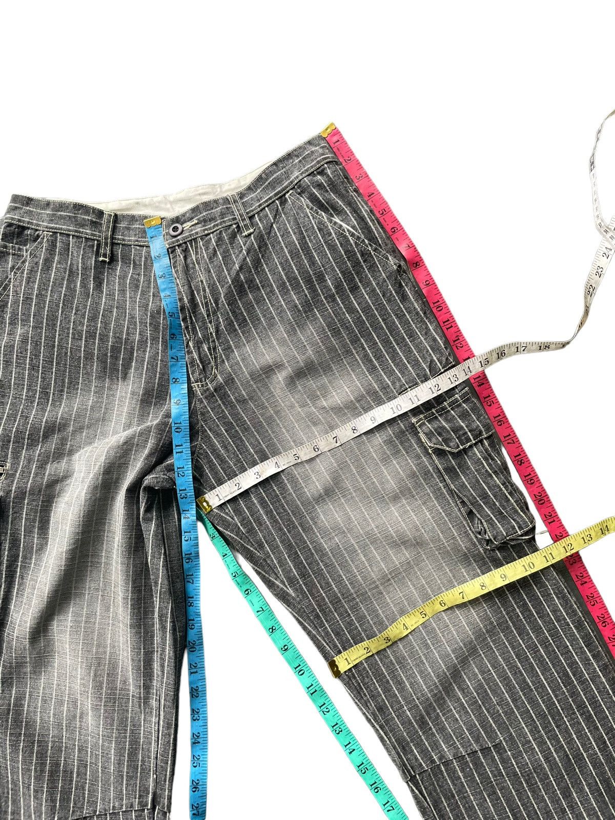 If Six Was Nine × Japanese Brand × Le Grande Bleu (L.G.B.) Allix Design Stripe Cargo Pant Size US 32 / EU 48 - 18 Thumbnail