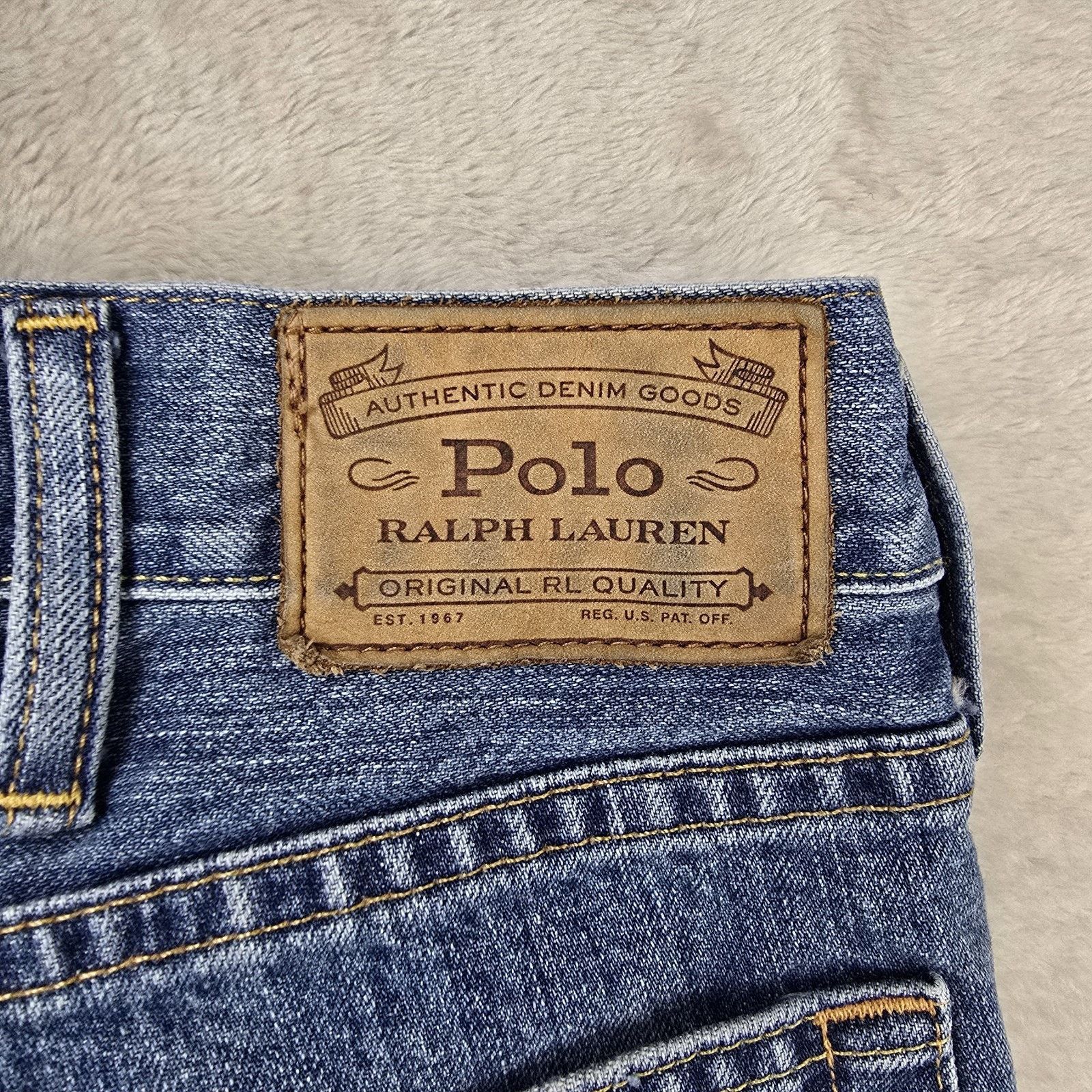 Polo Ralph Lauren Polo Ralph Lauren Hampton Relaxed Jeans 38x34 (Fits 38x32) Size US 38 / EU 54 - 10 Thumbnail