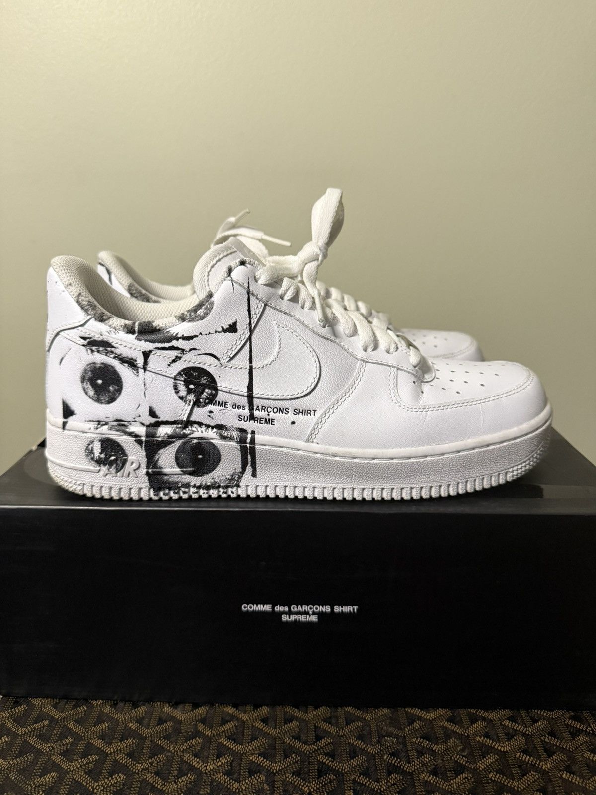 Comme des Garcons SHIRT × Nike × Supreme Cdg eyes air force 1 