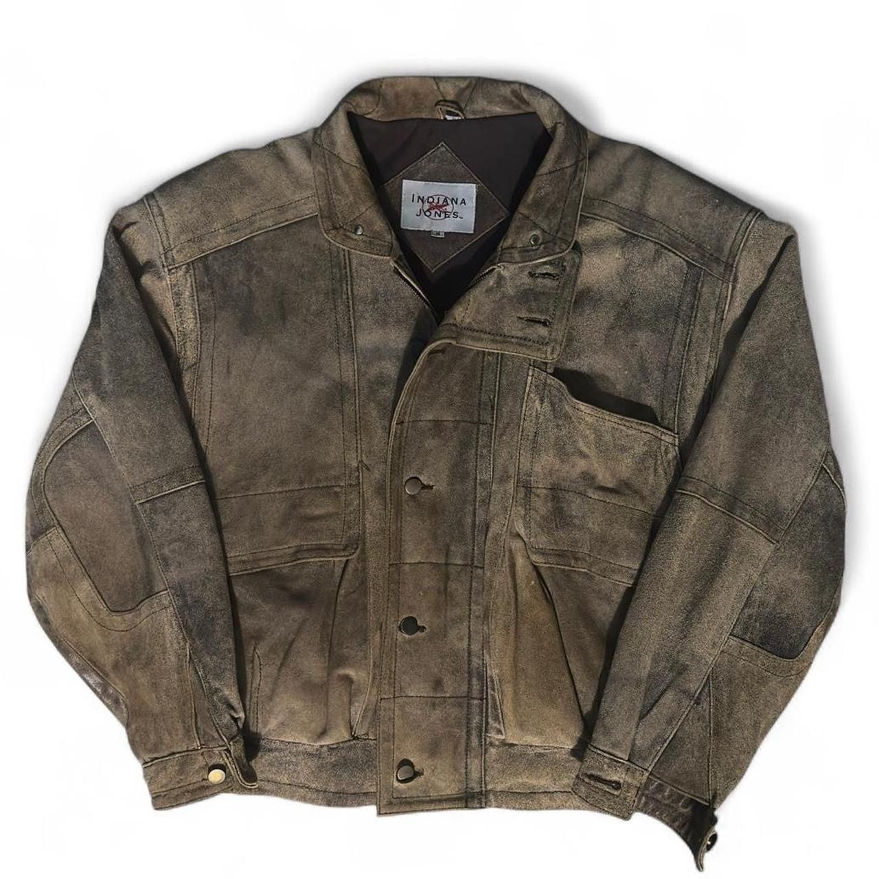 Genuine Leather × Vintage Vintage Authentic Indiana Jones Genuine Leather Movie Jacket Size US M / EU 48-50 / 2 - 1 Thumbnail