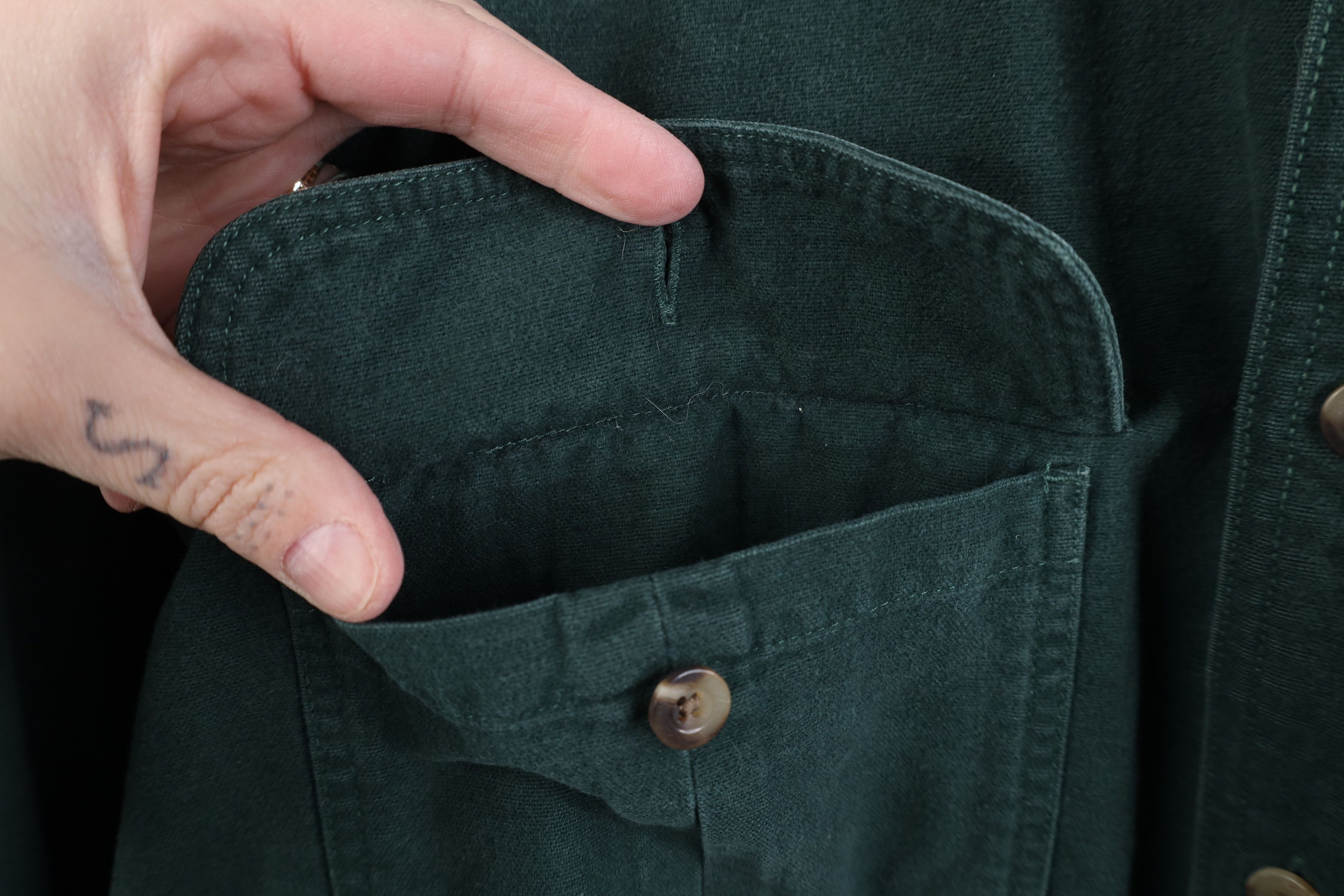 Cabelas Vintage 90s Cabelas Deerskin Chamois Cloth Button Shirt Size US XXL / EU 58 / 5 - 6 Thumbnail