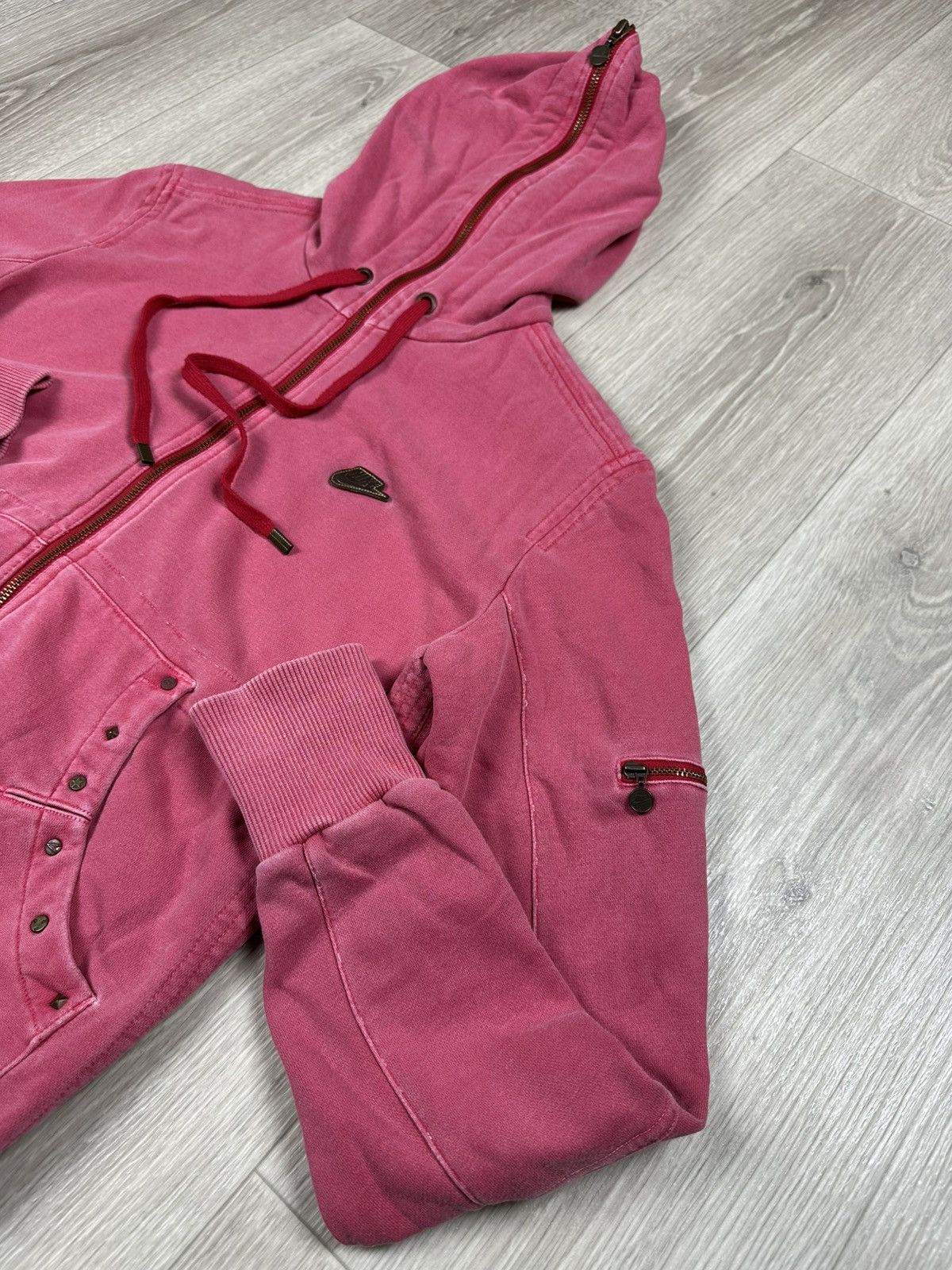 Nike × Vintage Vintage Nike Full Zip Up Pink Hoodie Size Women’s L Size L / US 10 / IT 46 - 5 Thumbnail