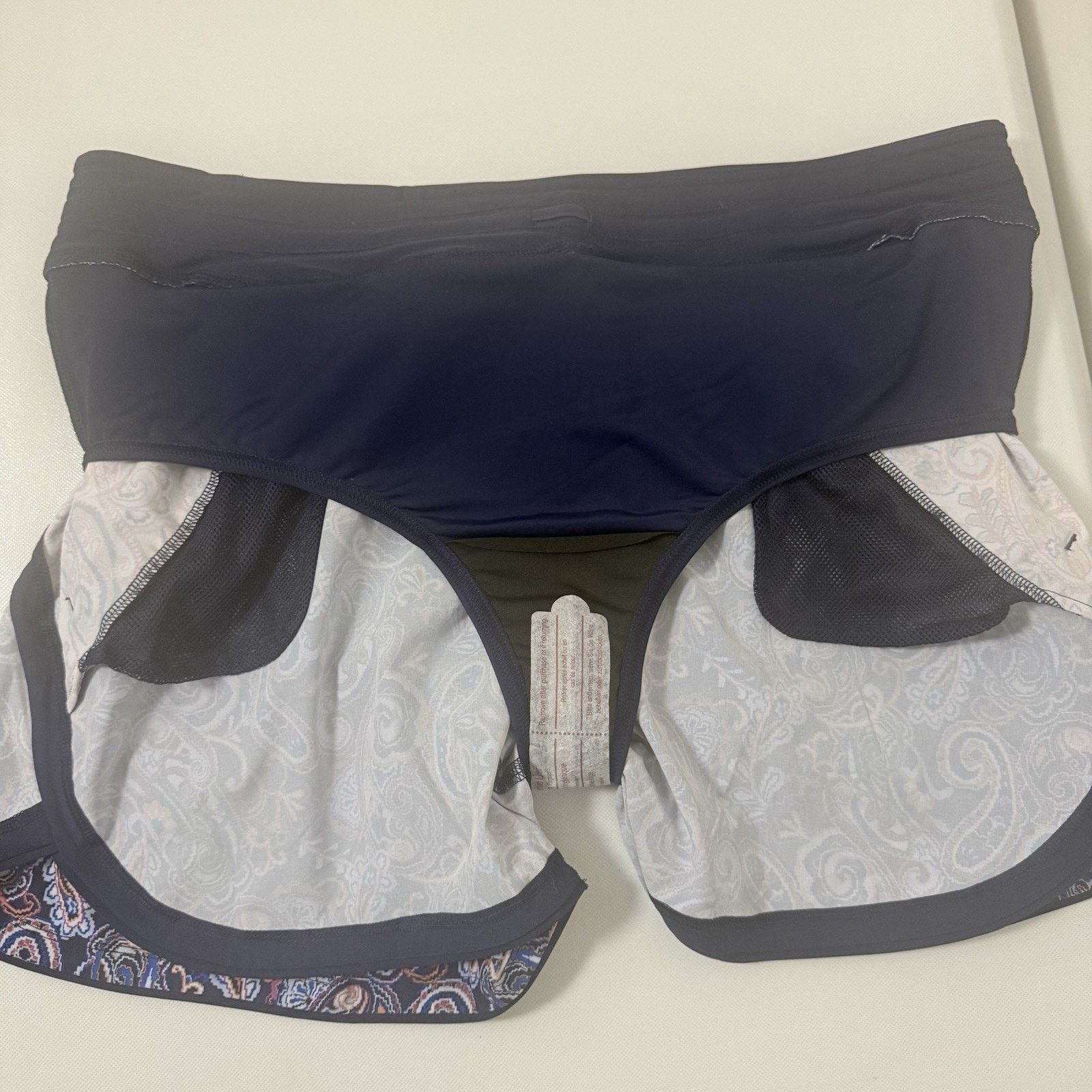 Lands' End Lands End Women’s 5” Board Shorts With Panty Paisley Blue Size XXL / US 16-18 / IT 52-54 - 6 Thumbnail
