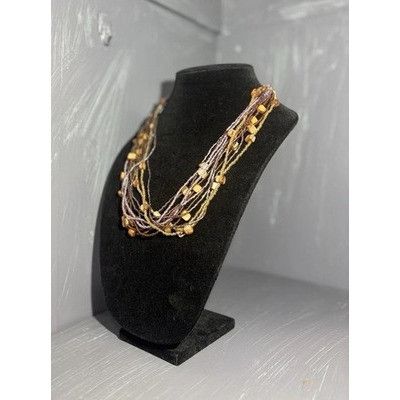 The Unbranded Brand A66 Beautiful sea bead and shell necklace, multi colored sea Size ONE SIZE - 2 Thumbnail