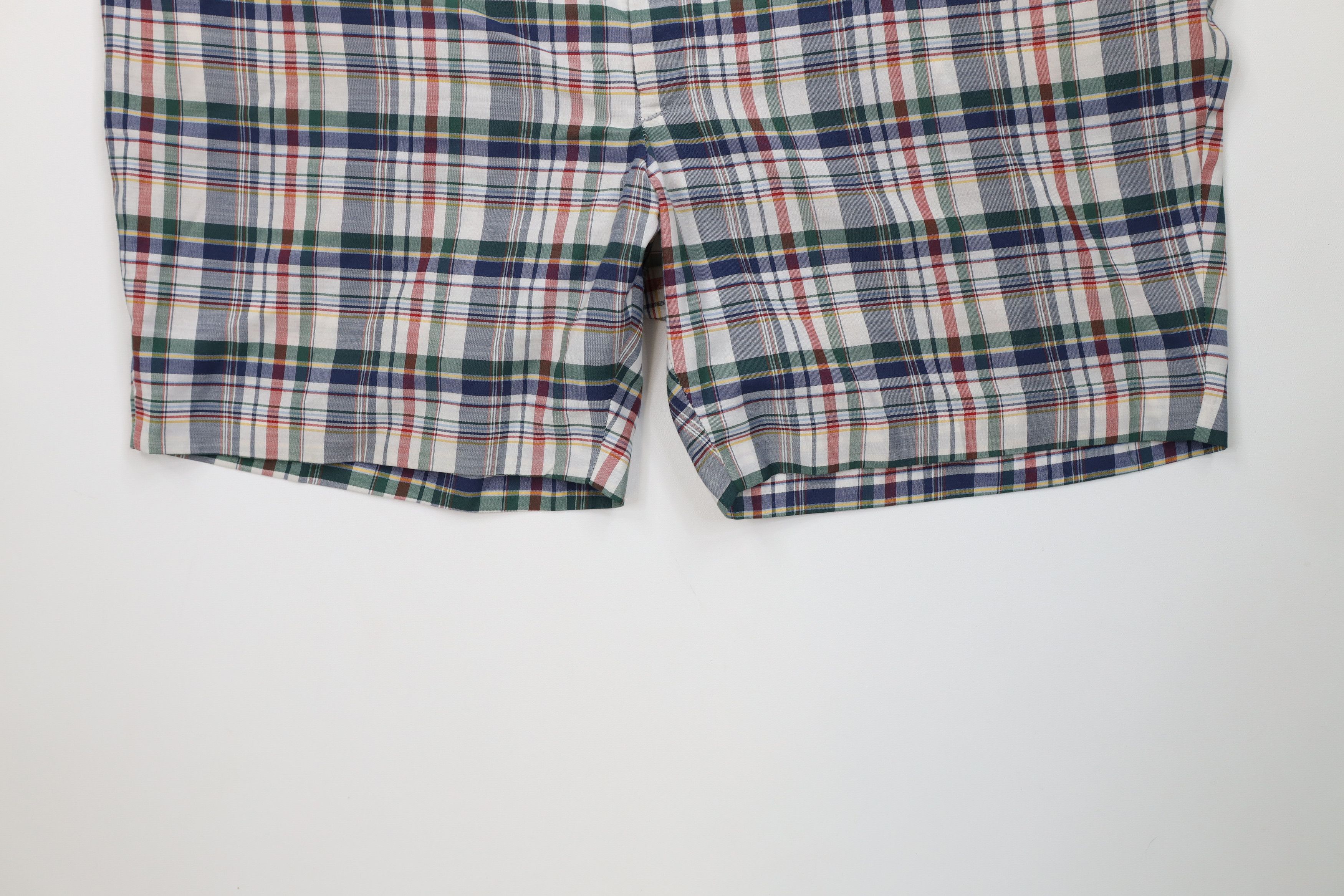 Vintage Vintage 70s Streetwear Plaid Above Knee Chino Shorts USA Size US 42 / EU 58 - 4 Thumbnail