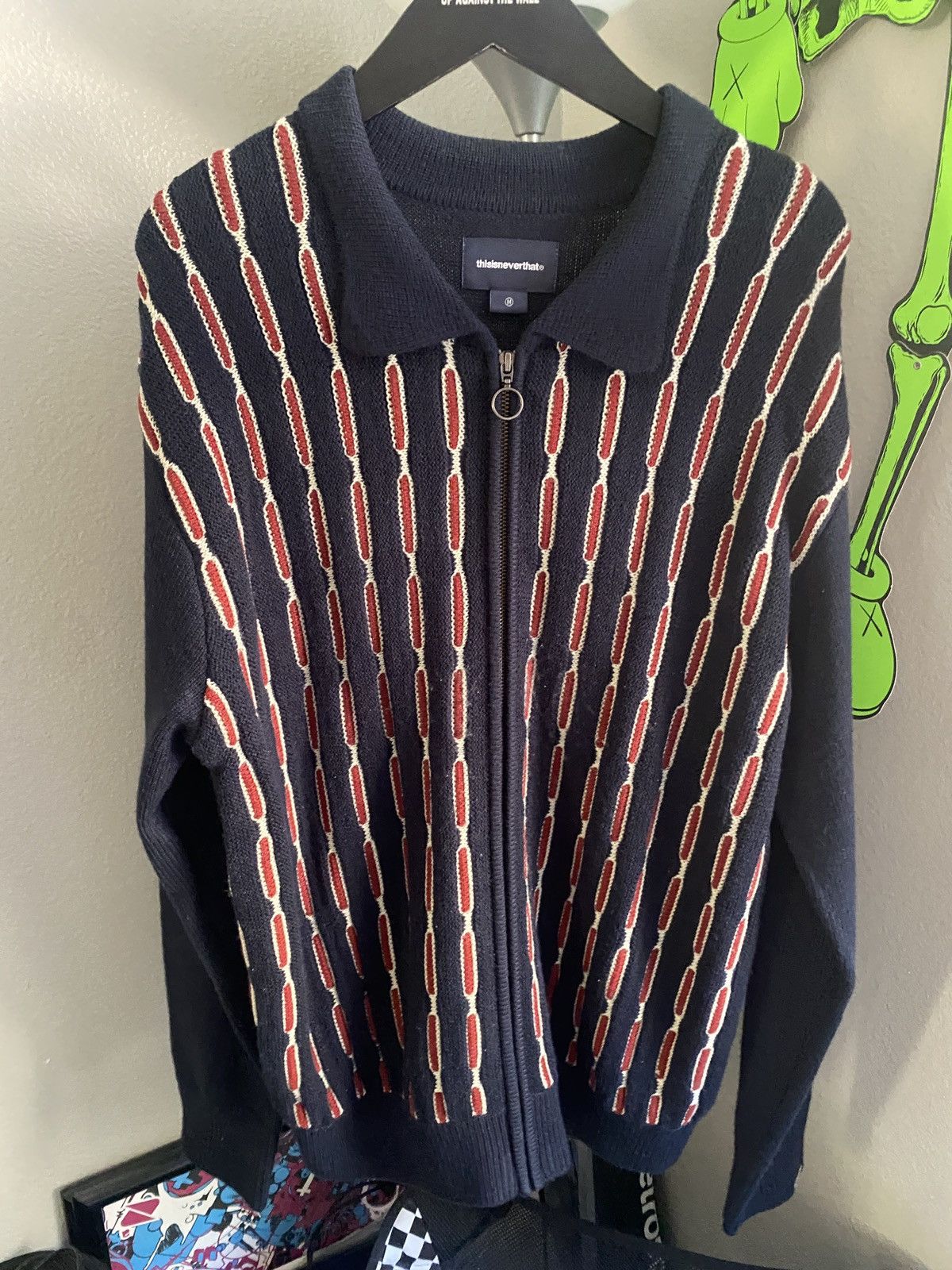 thisisneverthat Thisisneverthat Chain Zip Up Polo Size US M / EU 48-50 / 2 - 1 Thumbnail