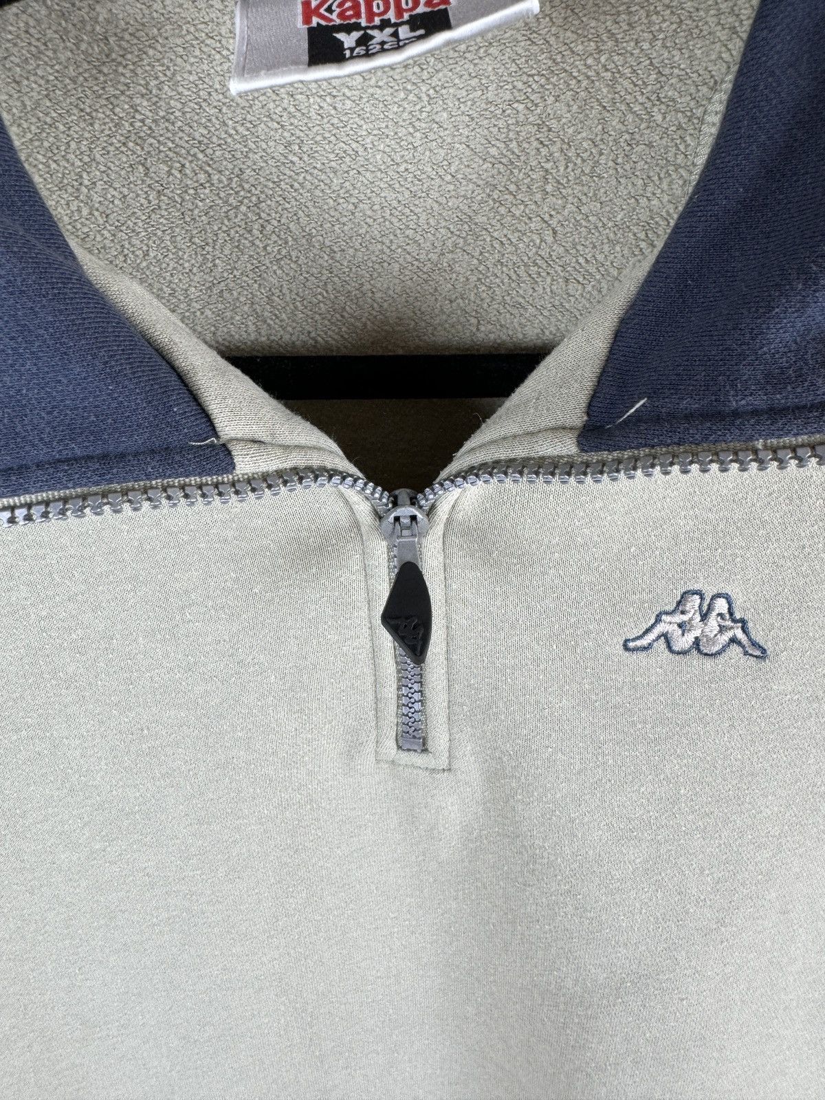Kappa × Vintage Kappa vintage 90s grey half zip pullover sweater size YXL Size US XS / EU 42 / 0 - 6 Thumbnail
