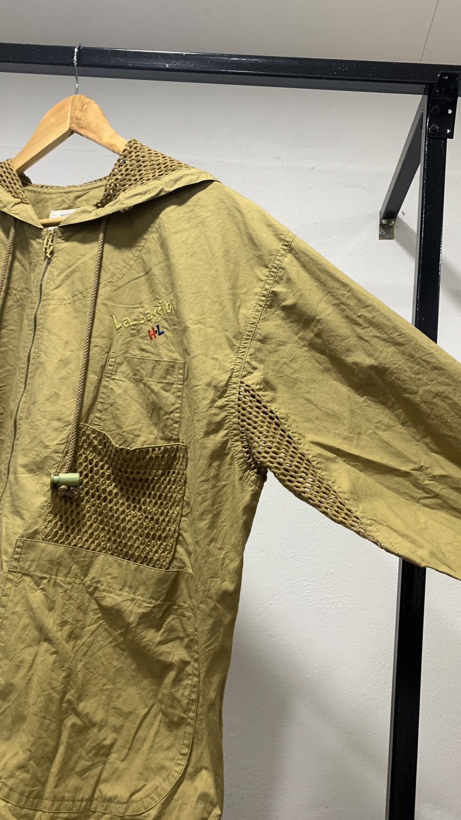 Designer × Japanese Brand Henri Lucchapus Mesh Net Hooded Jacket 80s Size US L / EU 52-54 / 3 - 5 Thumbnail