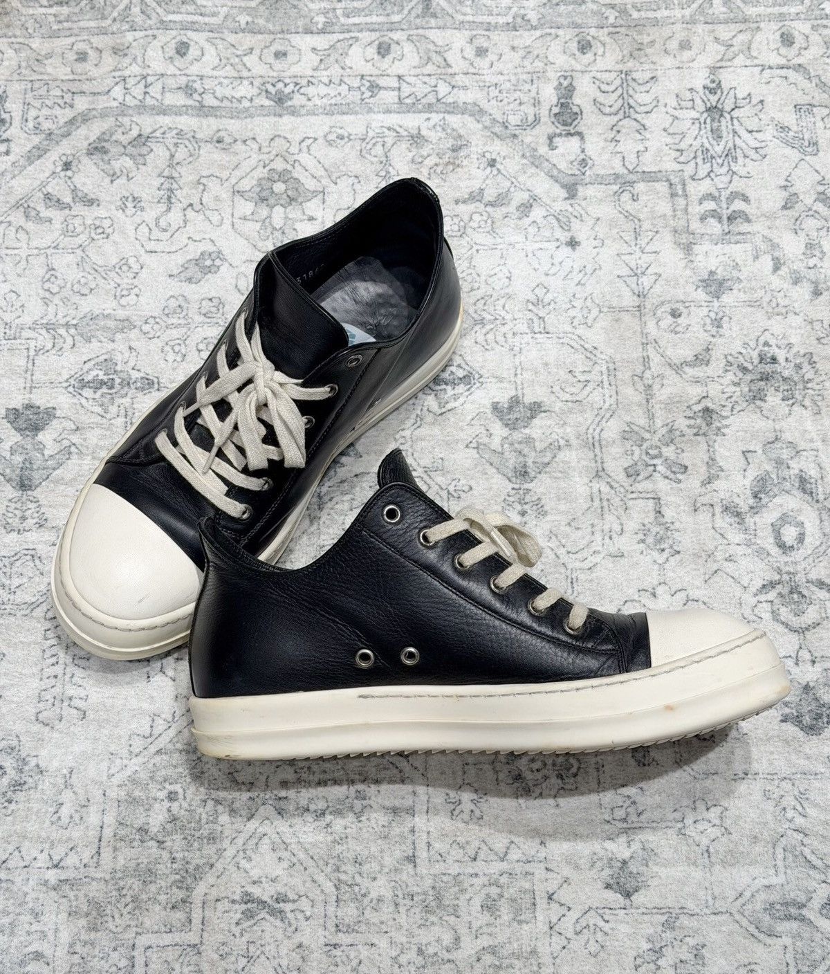Rick Owens Rick Owens Mainline 25SS Leather Low-Top "Big Converse" Size US 9.5 / EU 42-43 - 5 Thumbnail