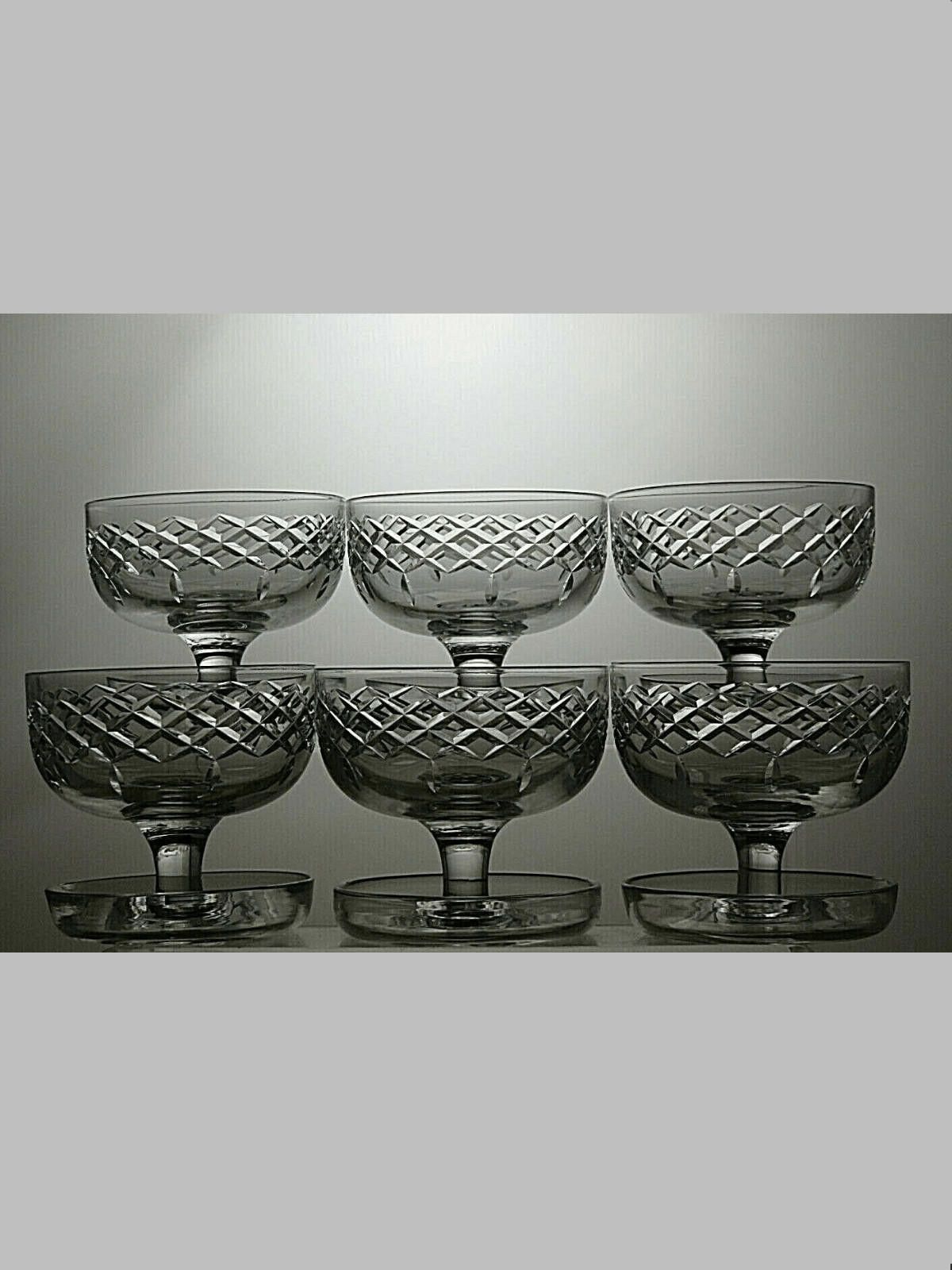 Other Webb Corbett Crystal Footed Set Of 6 Dessert Bowl 3 1/3" Size ONE SIZE - 1 Thumbnail
