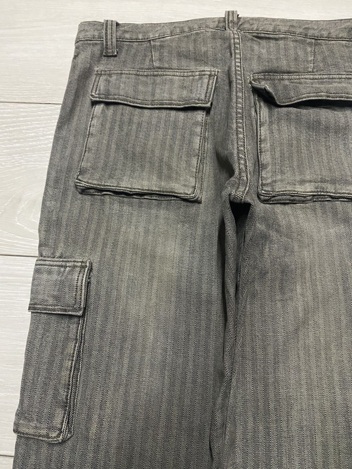Global Work Crazy Vintage Global Work Cargo Hickory Jeans Size US 32 / EU 48 - 7 Thumbnail