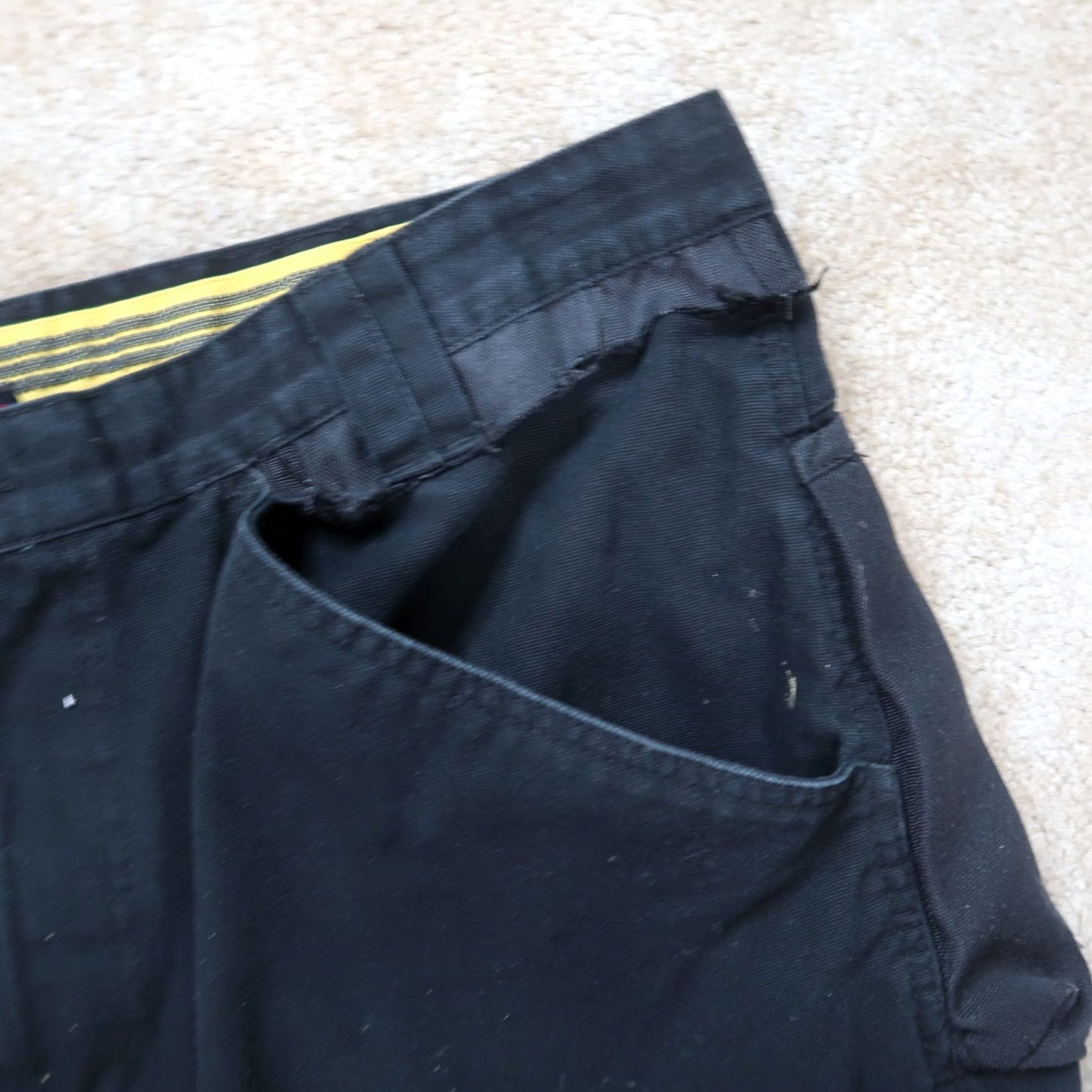 Caterpillar Caterpillar Cargo Pants Mens 40x32 Black CAT WorkWear Distressed Cargo Pants Regular Straight Men Black Cat Workwear Size US 40 / EU 56 - 6 Thumbnail
