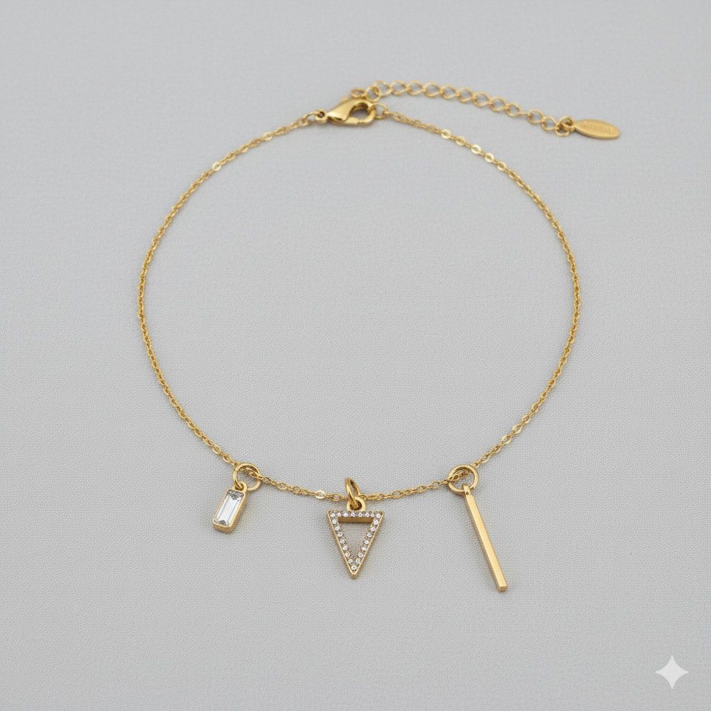 Apt. 9 Apt.9 NEW Charms Gold Tone Geometric Diamond Triangle Bar Size ONE SIZE - 8 Thumbnail