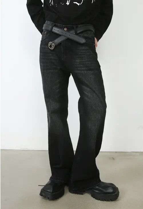 VIBE Men's retro washed straight bootcut jeans Size US 32 / EU 48 - 8 Thumbnail