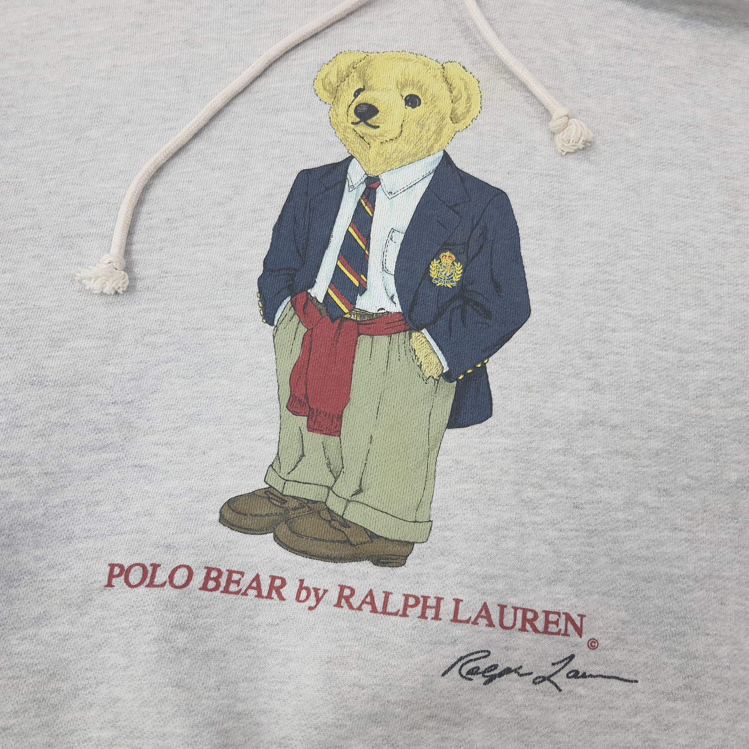 Polo Ralph Lauren Vintage POLO BEAR by Ralph Lauren Hoodie C263N16 Size US L / EU 52-54 / 3 - 3 Thumbnail