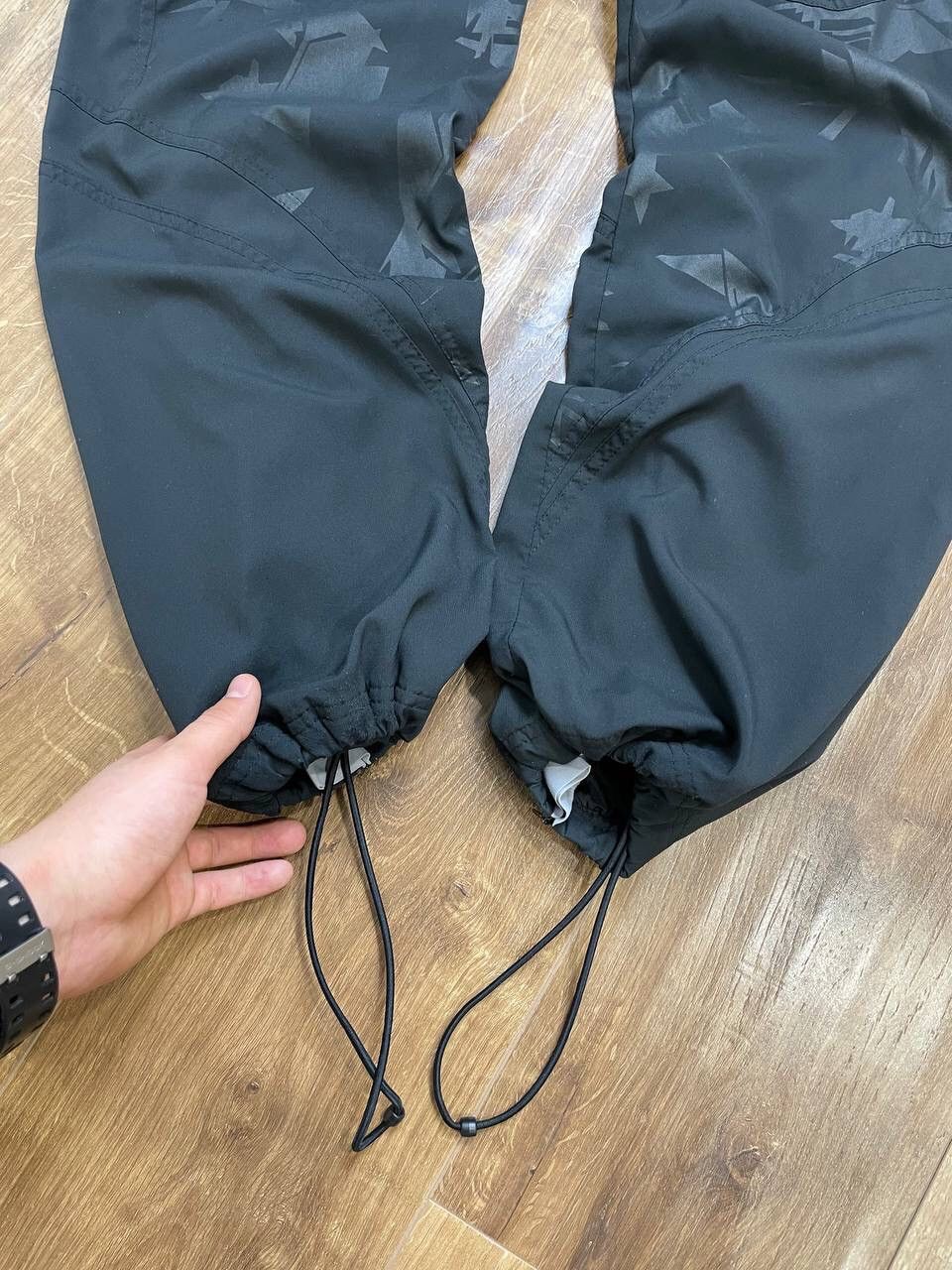 Nike × Vintage Vintage Nike Y2K Style 90’s Black Nylon Drill Pants Joggers Size US 32 / EU 48 - 7 Thumbnail