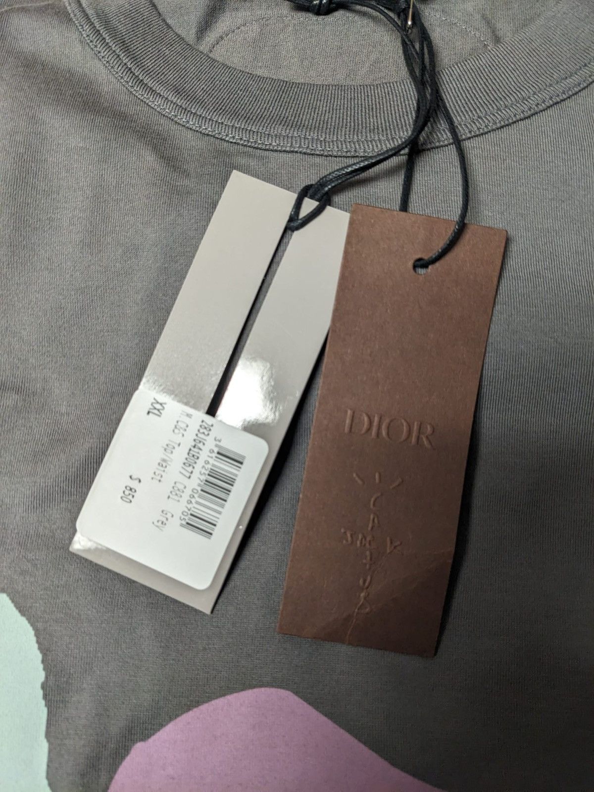 Dior CHRISTIAN DIOR X CACTUS JACK OVERSIZED T-SHIRT 2XL GREY Size US XXL / EU 58 / 5 - 7 Thumbnail